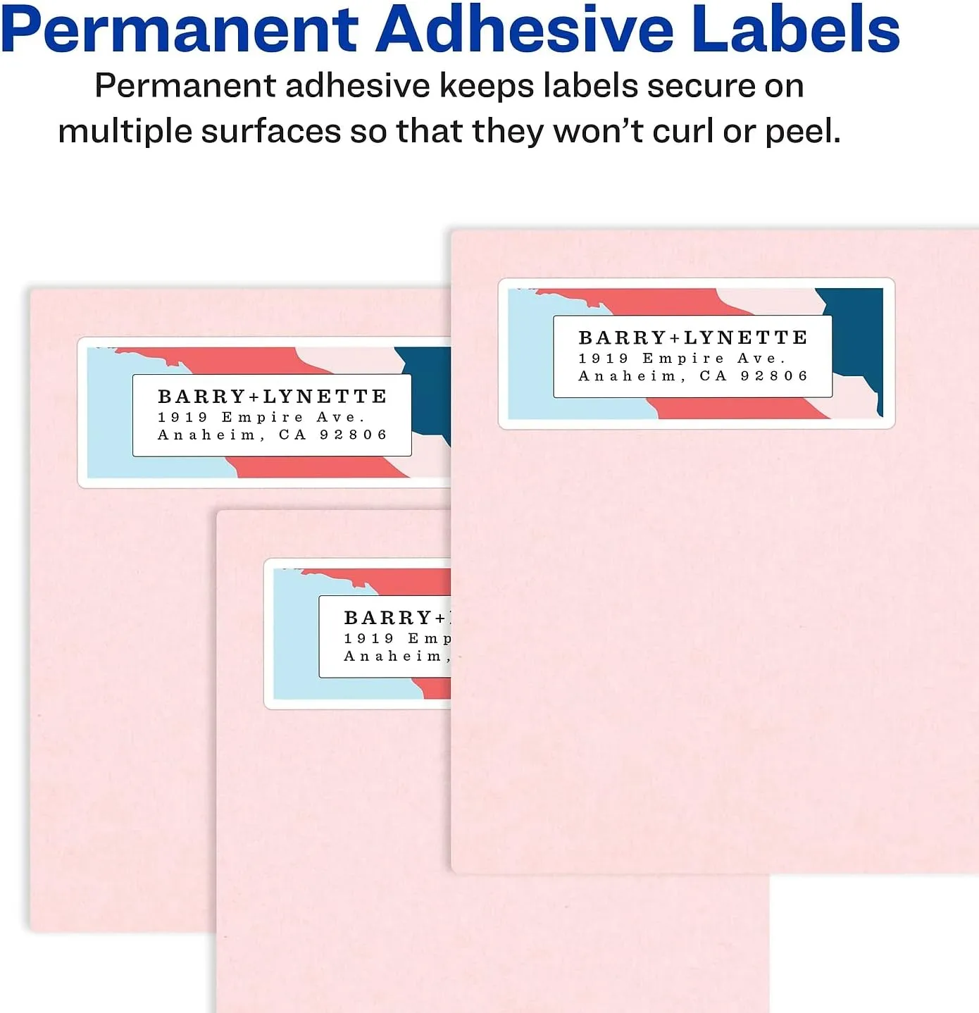 Avery Print-To-The-Edge Permanent Address Laser Labels, 6871 — 1-1/4 x 2-3/8, White, 450 Pack