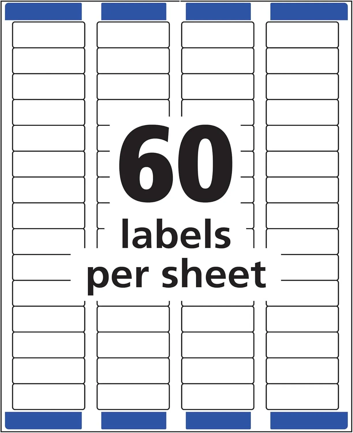 Avery Printable Return Address Labels with Sure Feed, 2/3 x 1-3/4, White, 1,500 (5195)