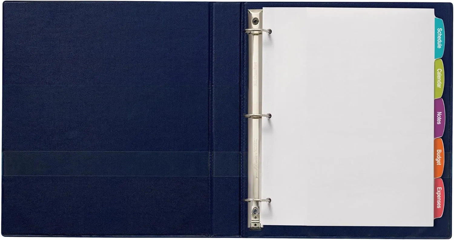 AVERY Big Tab Printable White Label Dividers, 5-Tab, Letter (8.5 x 11)