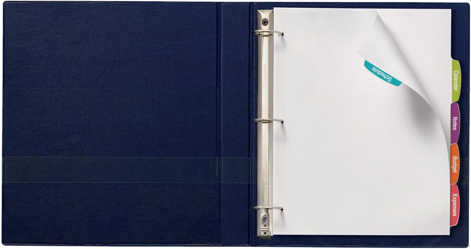 AVERY Big Tab Printable White Label Dividers, 5-Tab, Letter (8.5 x 11)