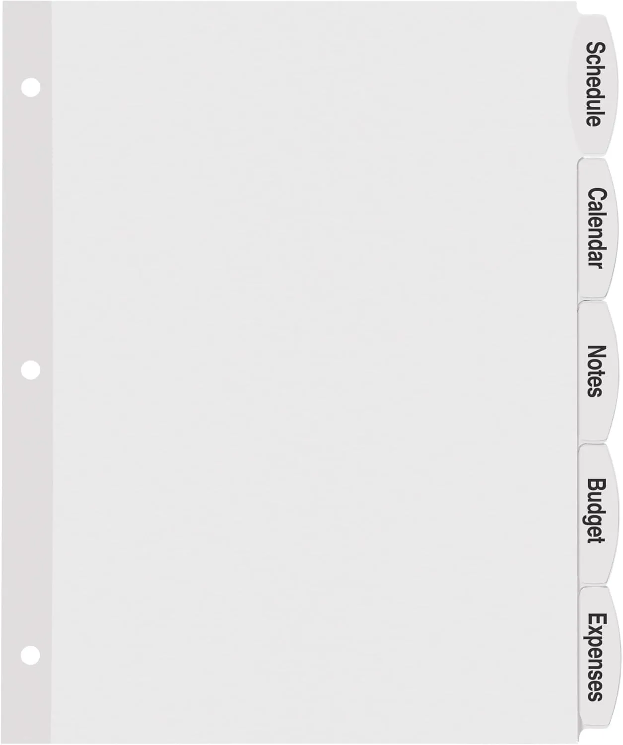 AVERY Big Tab Printable White Label Dividers, 5-Tab, Letter (8.5 x 11)