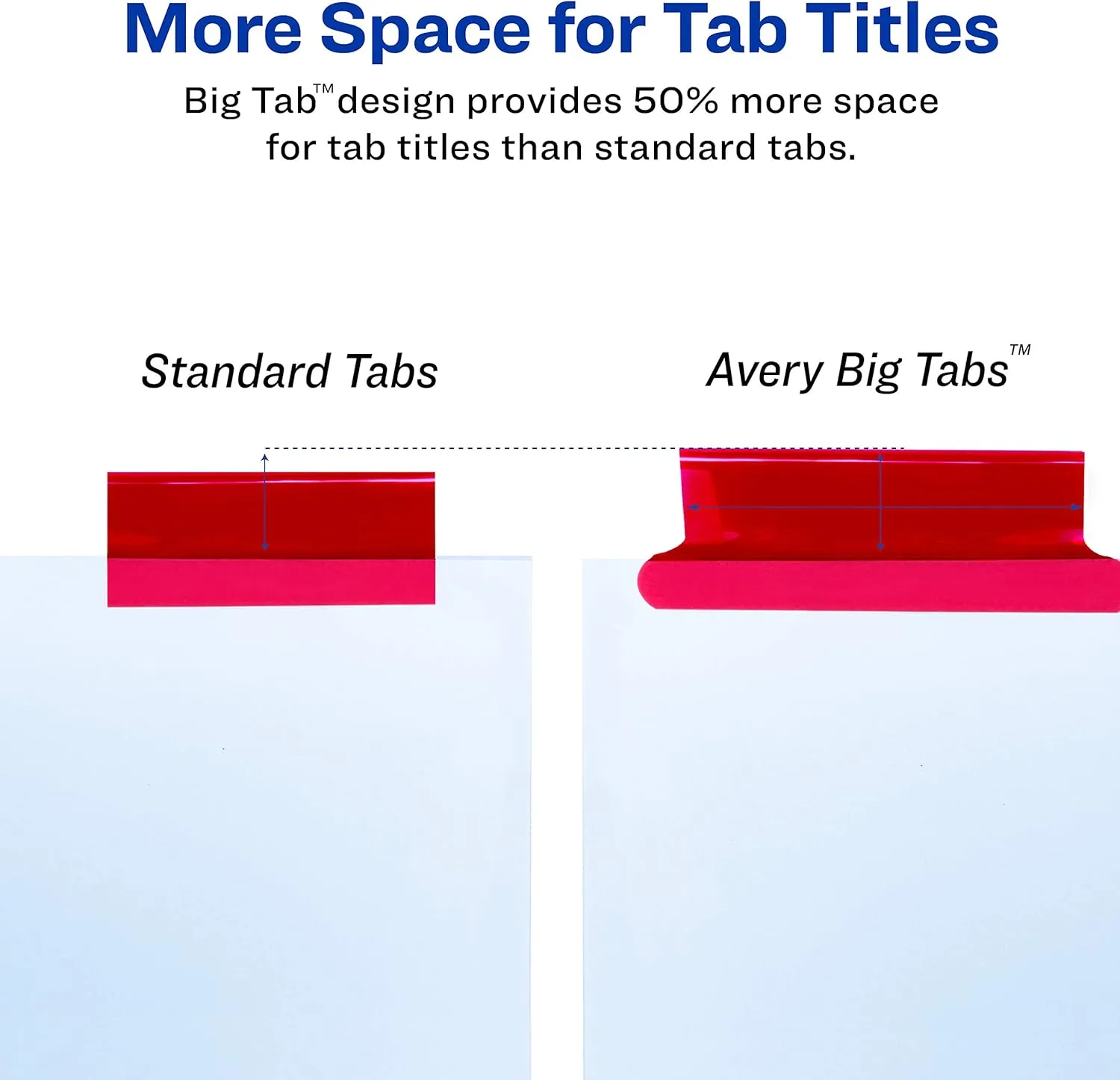 Avery Big Tab Insertable Extra-Wide Dividers, 8 Multicolor Tabs, 1 Set (11222)