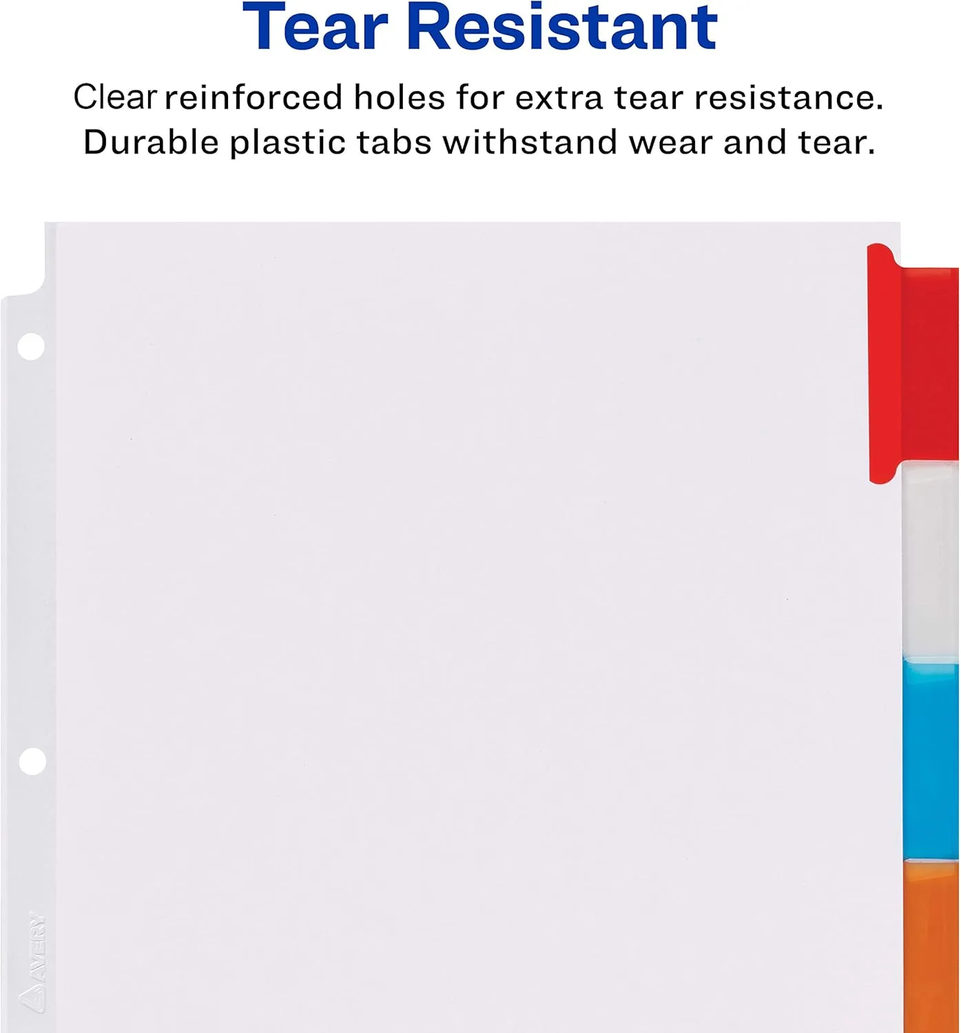 Avery Big Tab Insertable Extra-Wide Dividers, 8 Multicolor Tabs, 1 Set (11222)