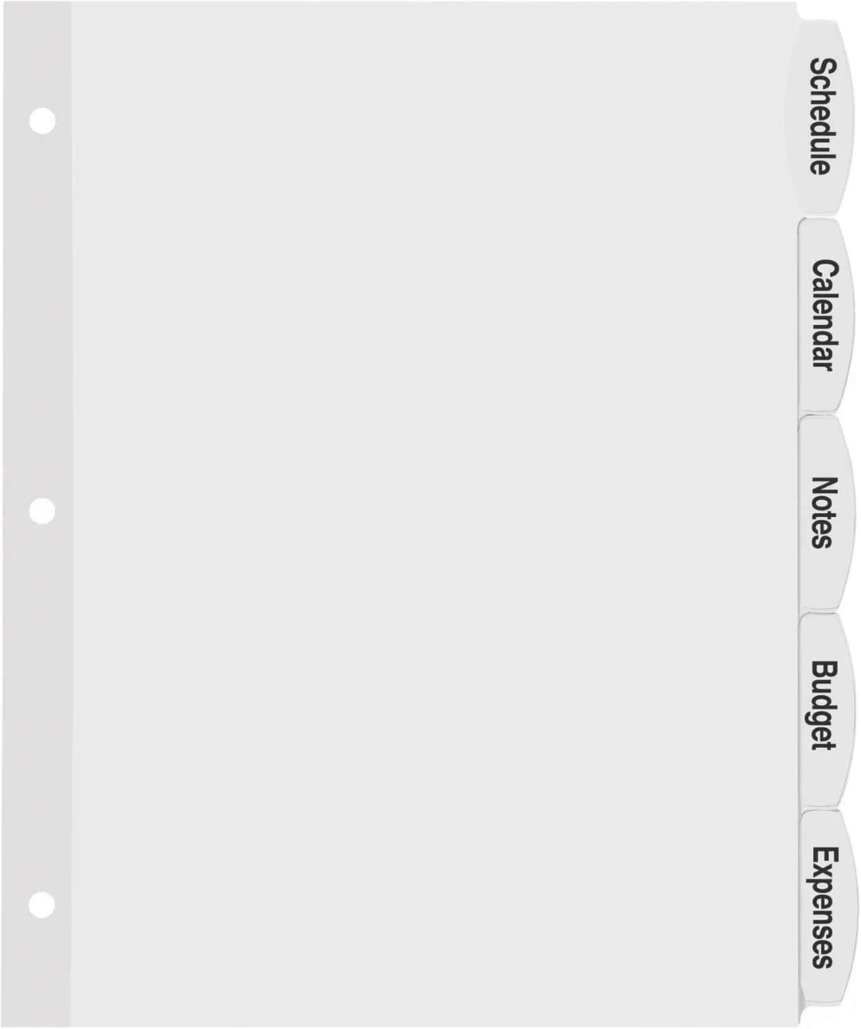 AVERY Big Tab Printable White Label Dividers, 5-Tab, Letter (8.5 x 11)