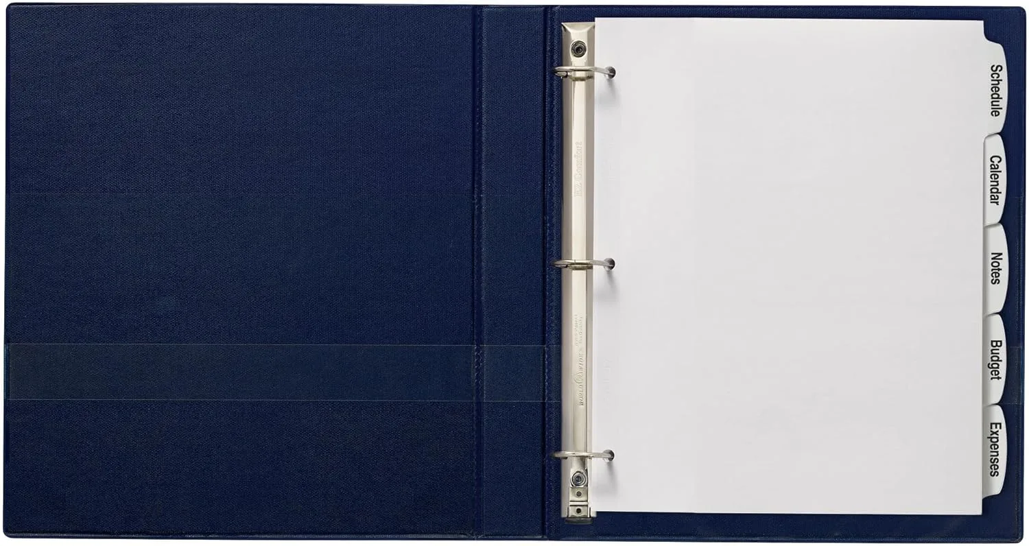 AVERY Big Tab Printable White Label Dividers, 5-Tab, Letter (8.5 x 11)