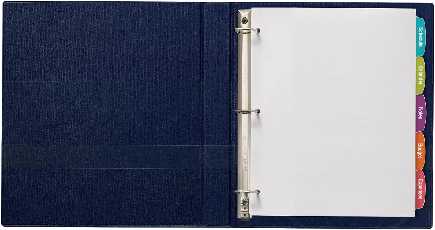 AVERY Big Tab Printable White Label Dividers, 5-Tab, Letter (8.5 x 11)
