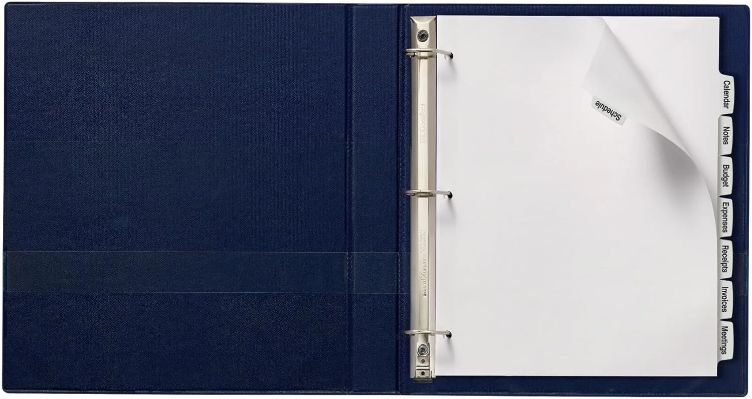Avery Big Tab Printable White Label Dividers, 8 Tabs, 20 Sets (14435)