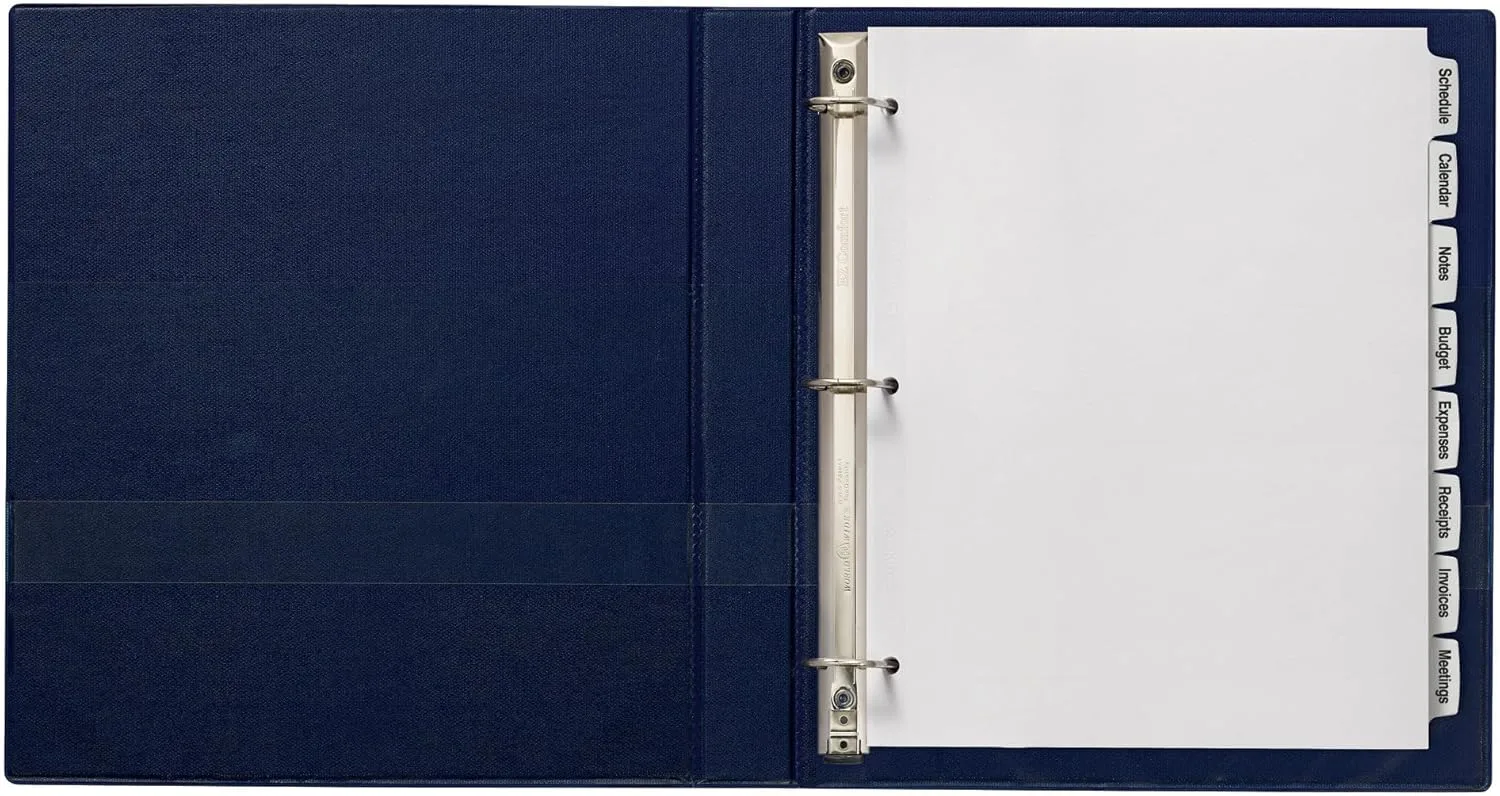 Avery Big Tab Printable White Label Dividers, 8 Tabs, 20 Sets (14435)