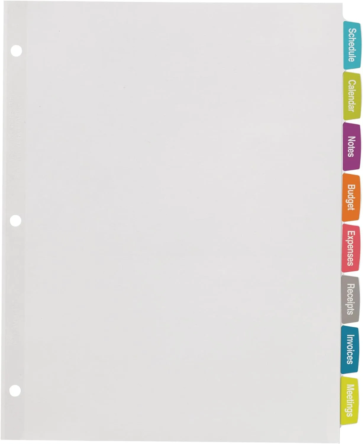 Avery Big Tab Printable White Label Dividers, 8 Tabs, 20 Sets (14435)