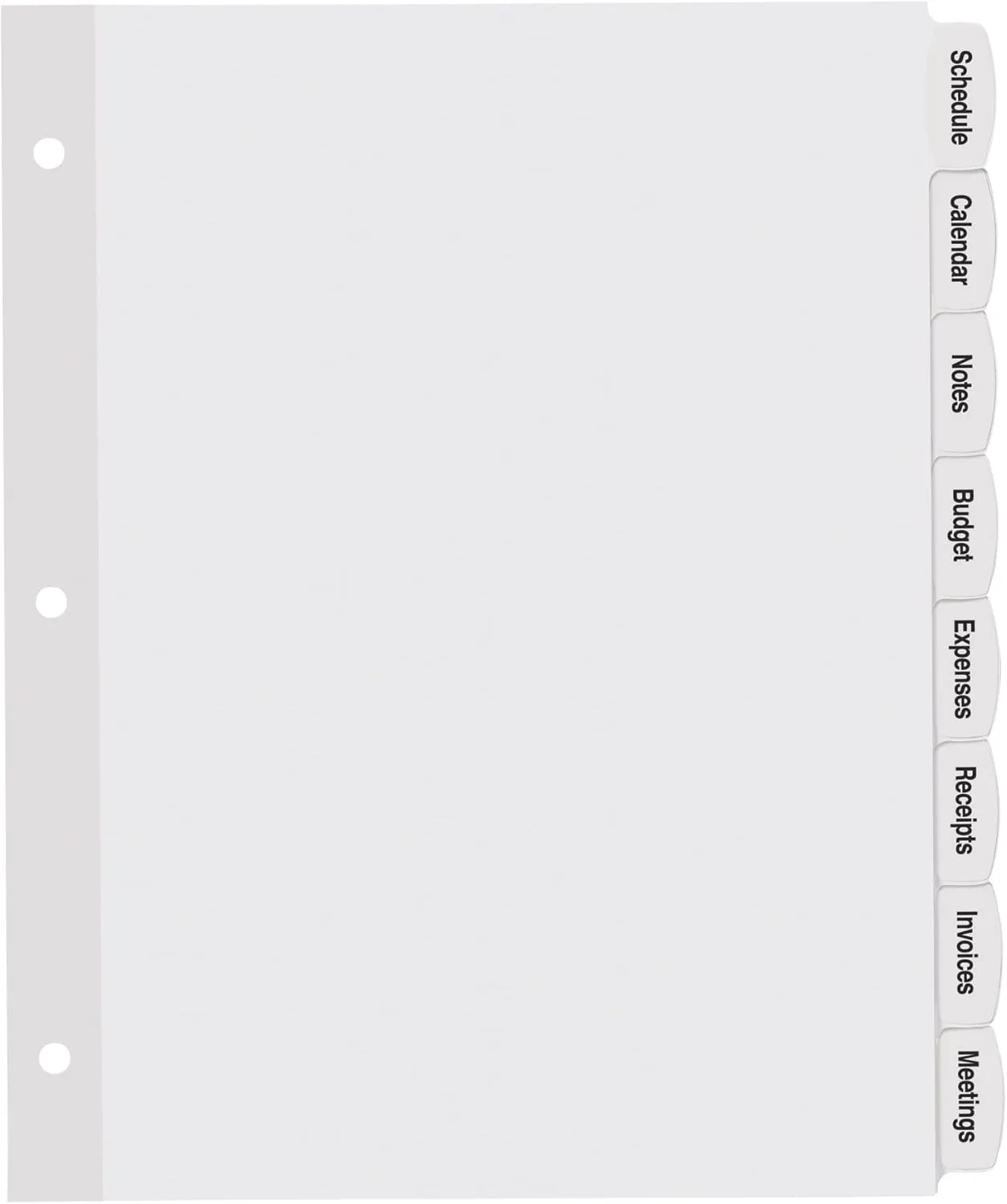 Avery Big Tab Printable White Label Dividers, 8 Tabs, 20 Sets (14435)