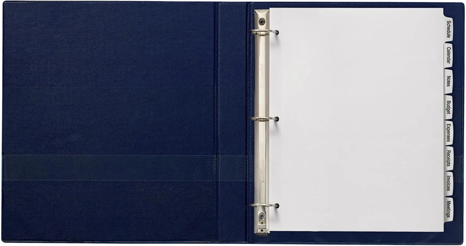 Avery Big Tab Printable White Label Dividers with Easy Peel, 8 Tabs, 4 Sets (14433)