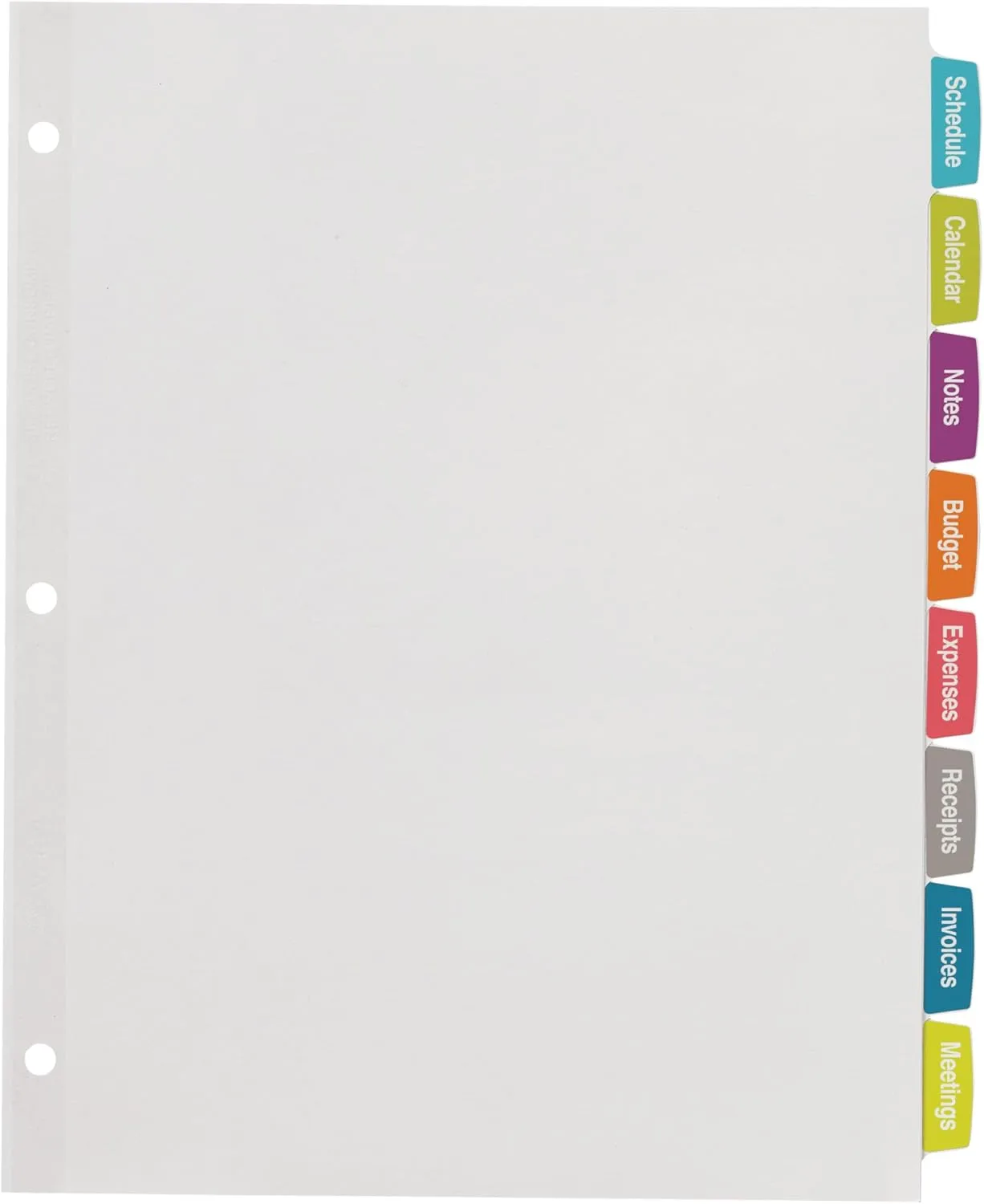 Avery Big Tab Printable White Label Dividers with Easy Peel, 8 Tabs, 4 Sets (14433)