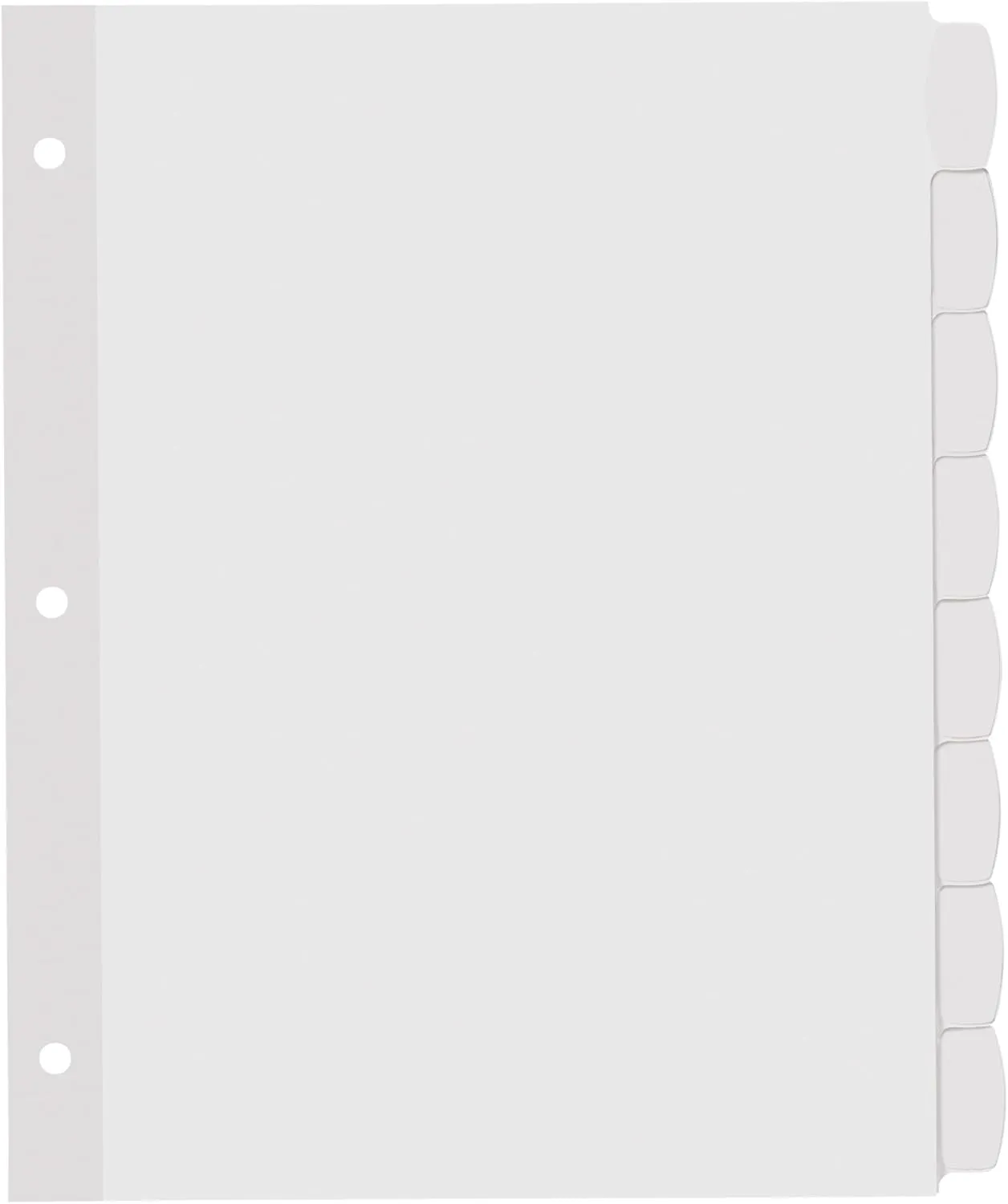 Avery Big Tab Printable White Label Dividers with Easy Peel, 8 Tabs, 4 Sets (14433)
