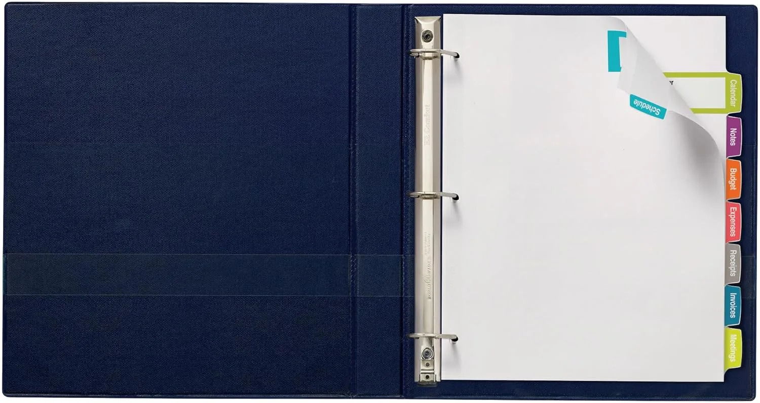 Avery Big Tab Printable Large White Label Dividers with Easy Peel, 8 Tabs, 4 Sets (14439)