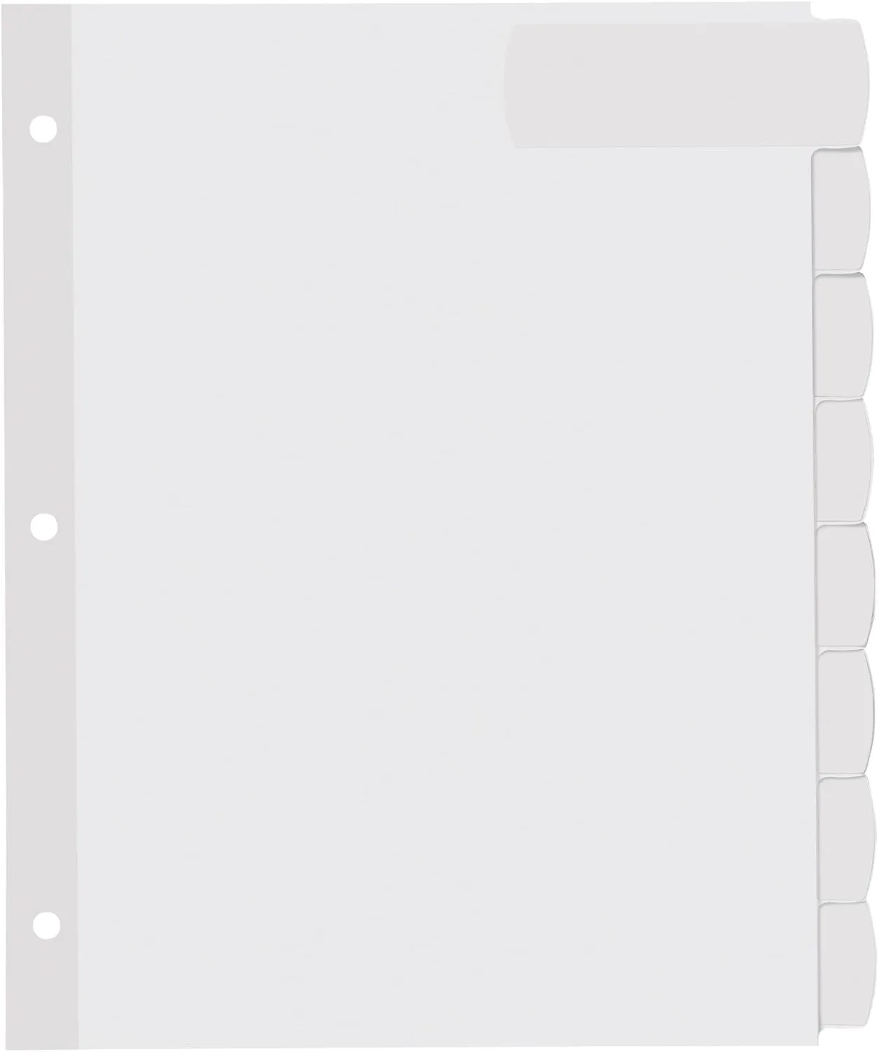 Avery Big Tab Printable Large White Label Dividers with Easy Peel, 8 Tabs, 4 Sets (14439)