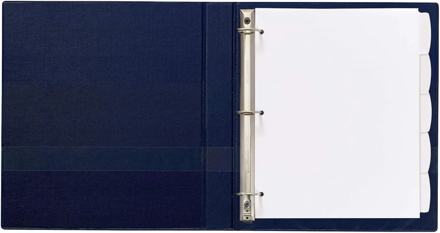 Avery Big Tab Write & Erase Durable Plastic Dividers, 5-Tab, White, 8.5 x 11