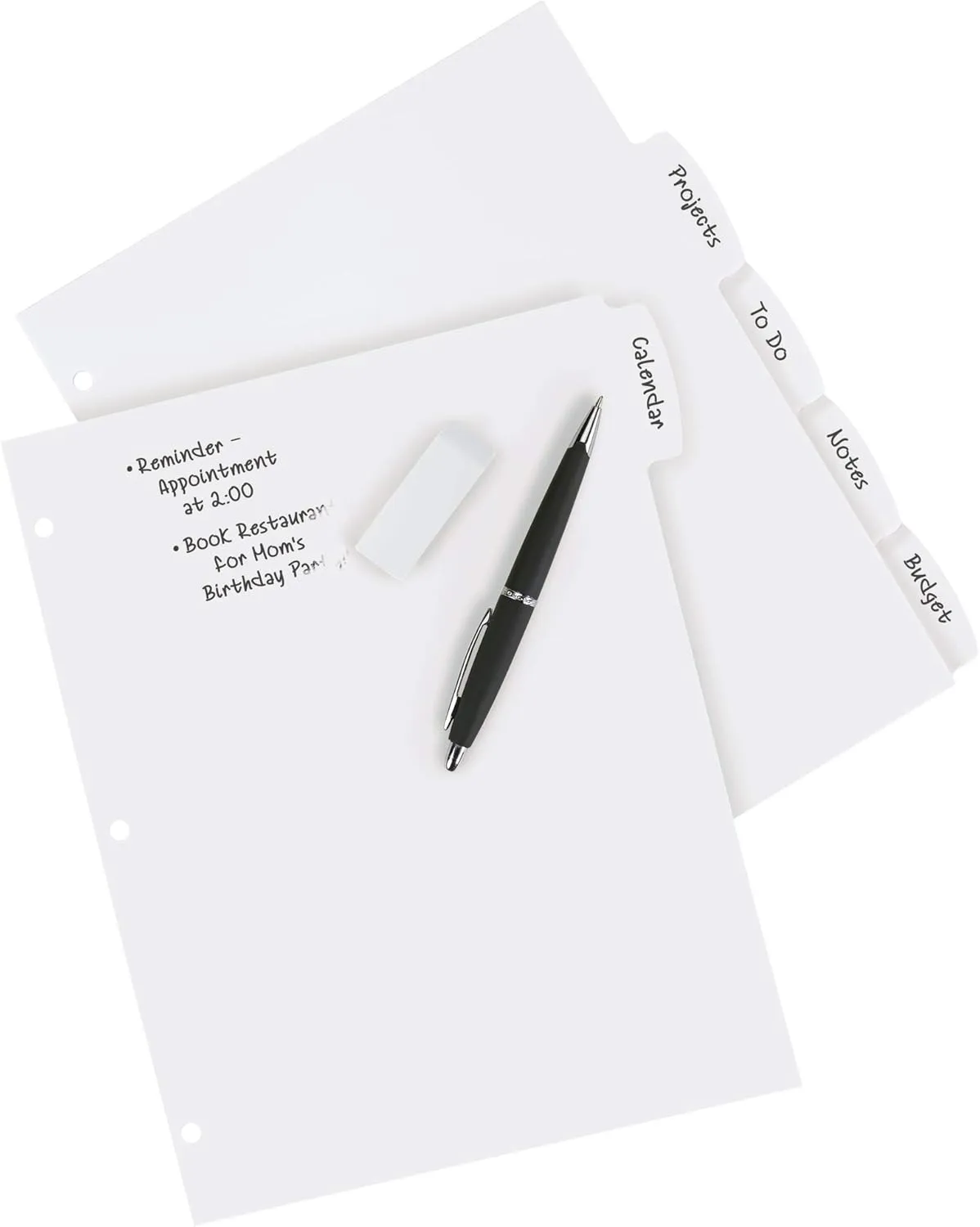 Avery Big Tab Write & Erase Durable Plastic Dividers, 5-Tab, White, 8.5 x 11