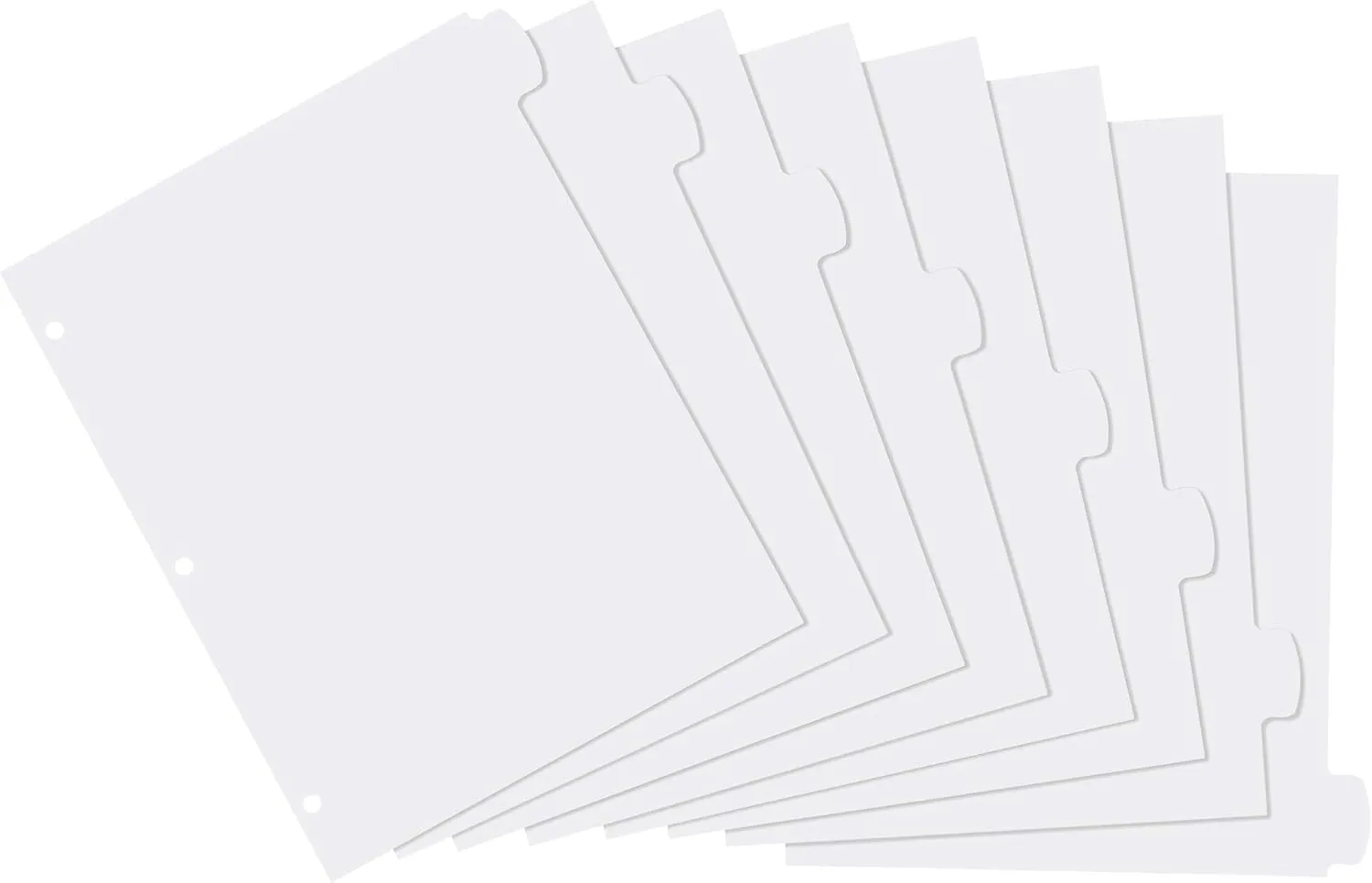Avery Big Tab Write & Erase Durable Plastic Dividers for 3 Ring Binders, 8-Tab Set, White, 1 Set (16371)