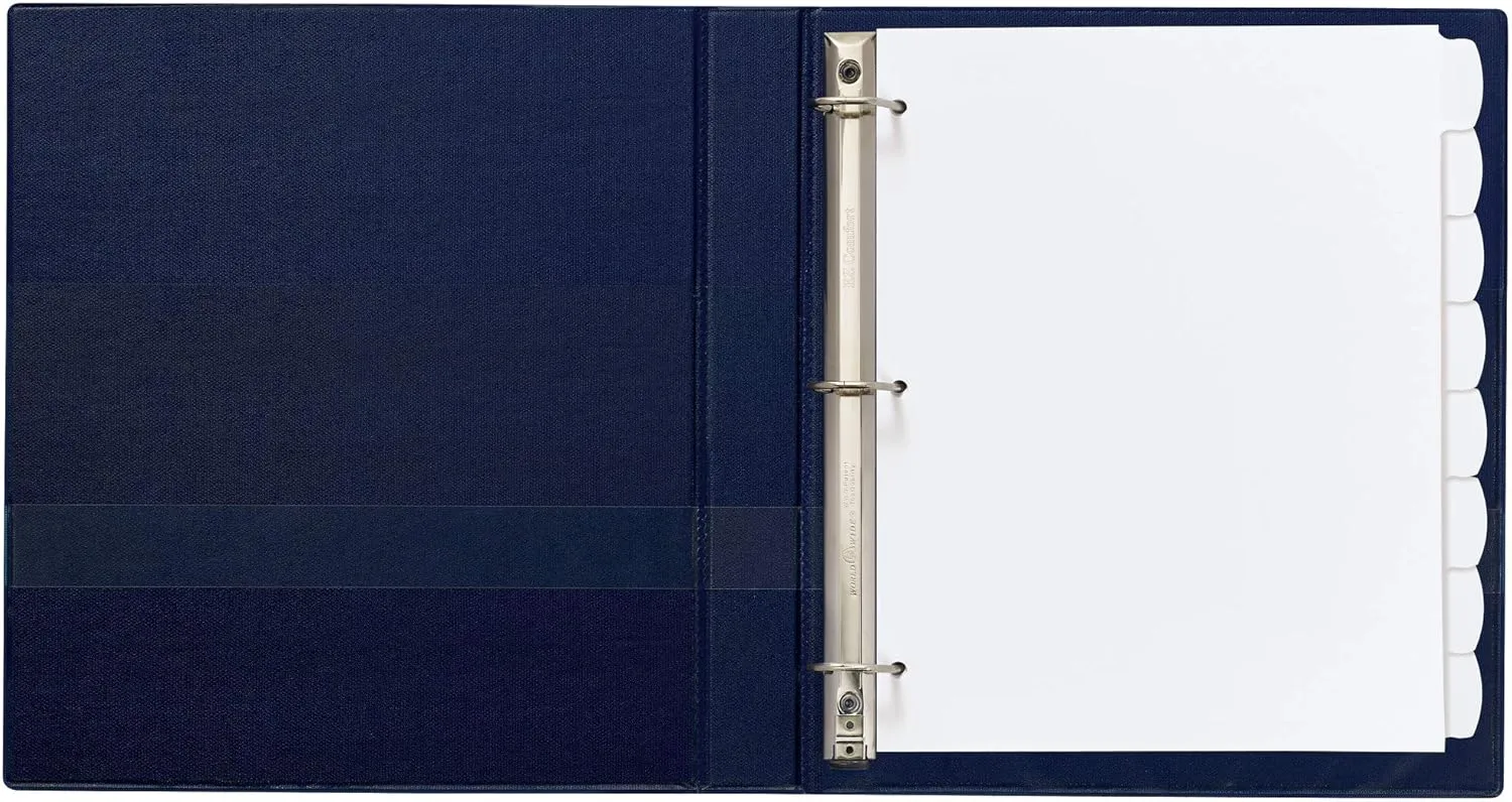 Avery Big Tab Write & Erase Durable Plastic Dividers for 3 Ring Binders, 8-Tab Set, White, 1 Set (16371)