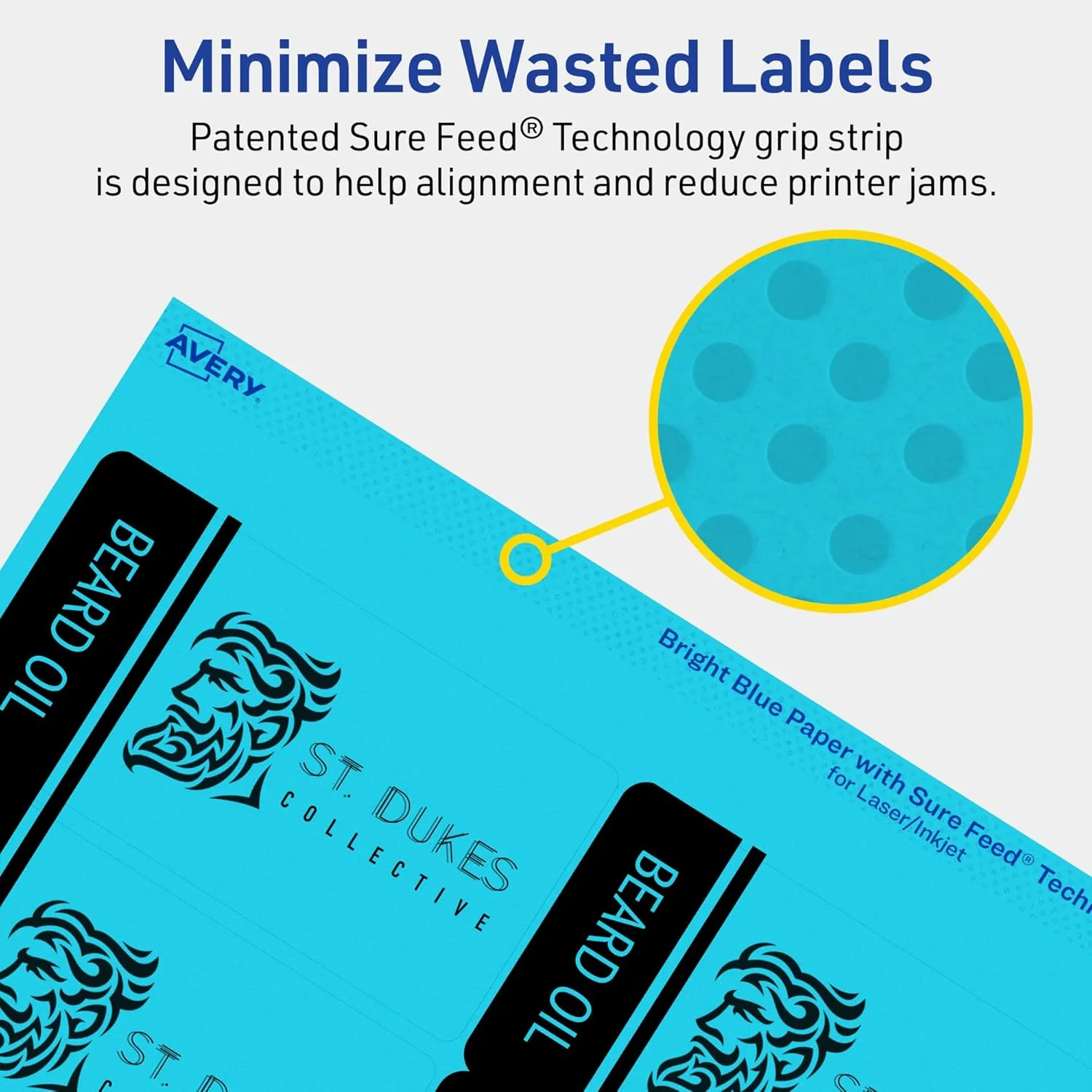 Avery Print-To-The-Edge Labels With Sure Feed Technology And Easy Peel, 94240-BBP10, Rectangle, 2in x 3-3/4in