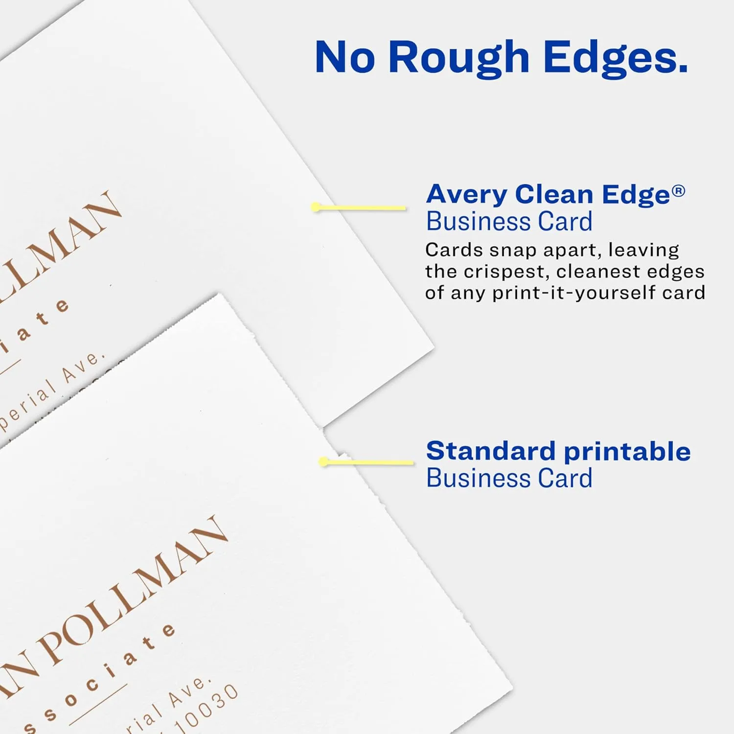 AVERY Clean Edge Printable Cards with Sure Feed Technology