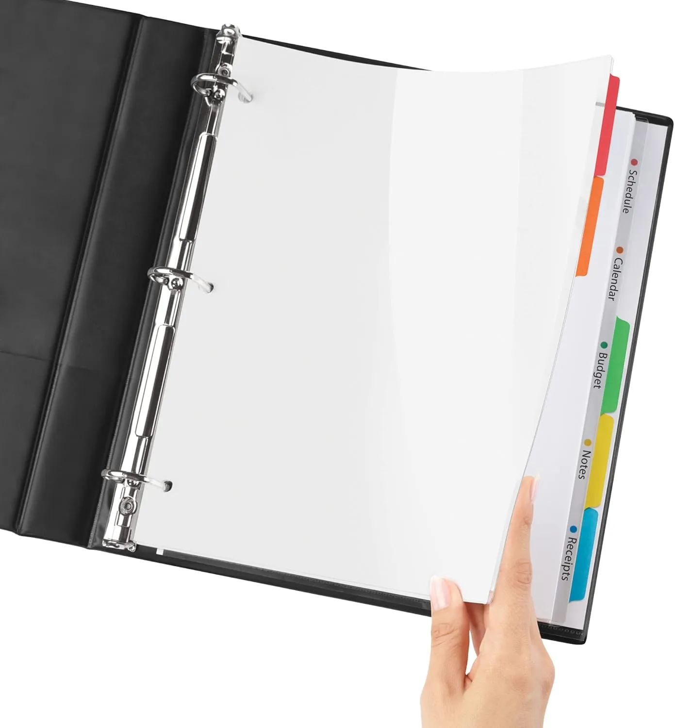 AVERY Clear Easy View Durable Plastic Dividers, 5-Tab, Letter, Multicolor