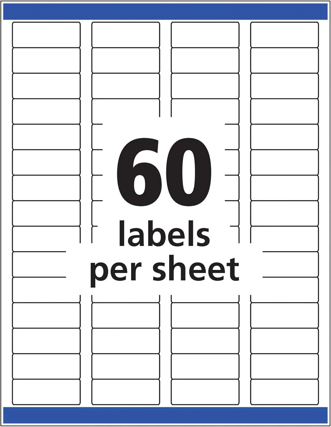 Avery Printable Glossy Clear Address Labels with Sure Feed & Easy Peel