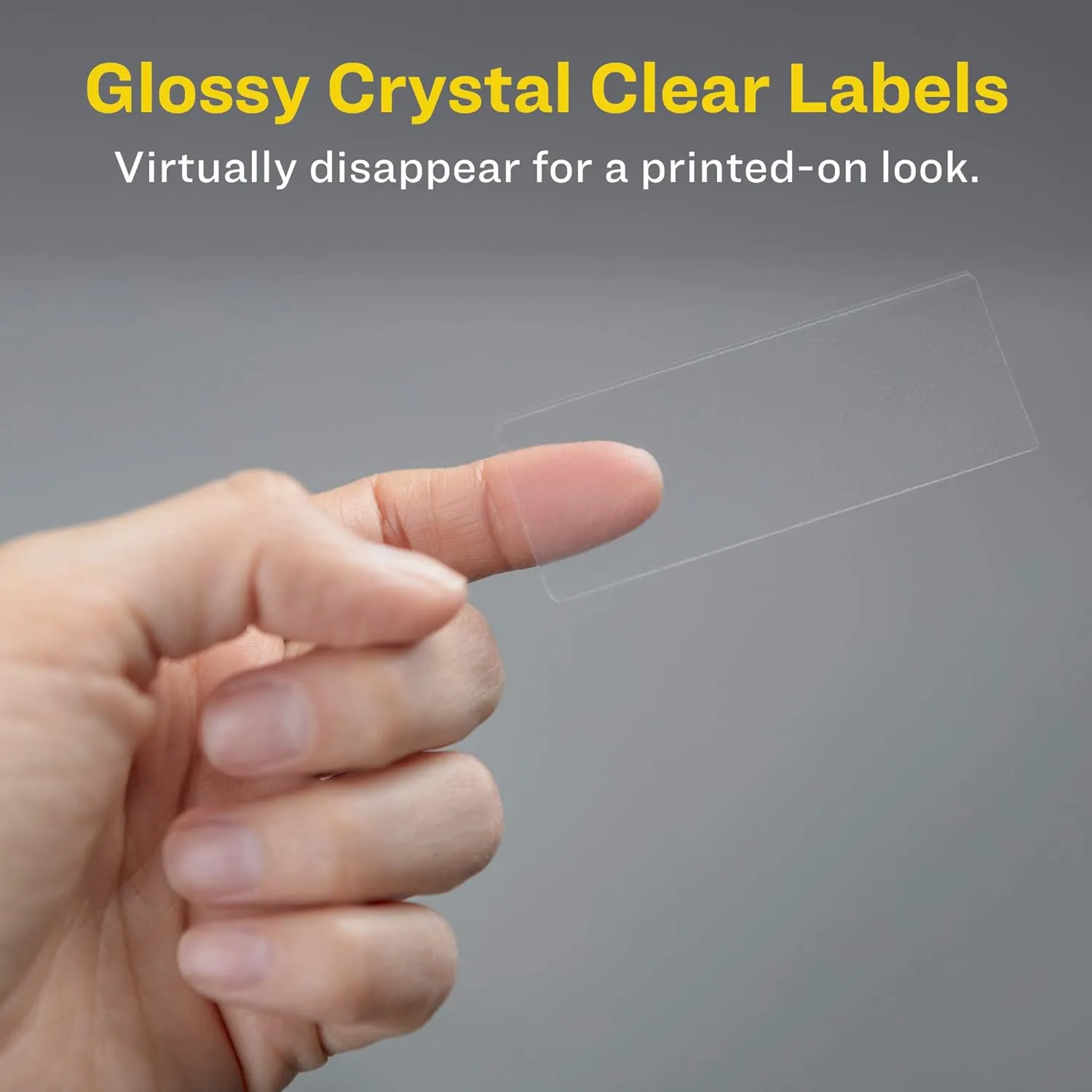 Avery Printable Glossy Clear Address Labels with Sure Feed & Easy Peel