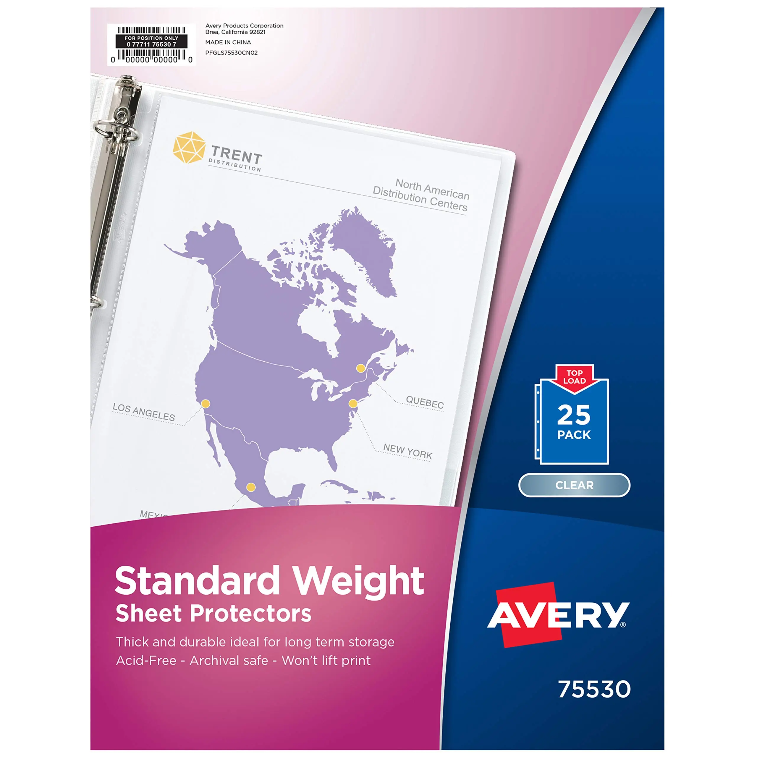 Avery Top-Loading Standard Weight Sheet Protectors