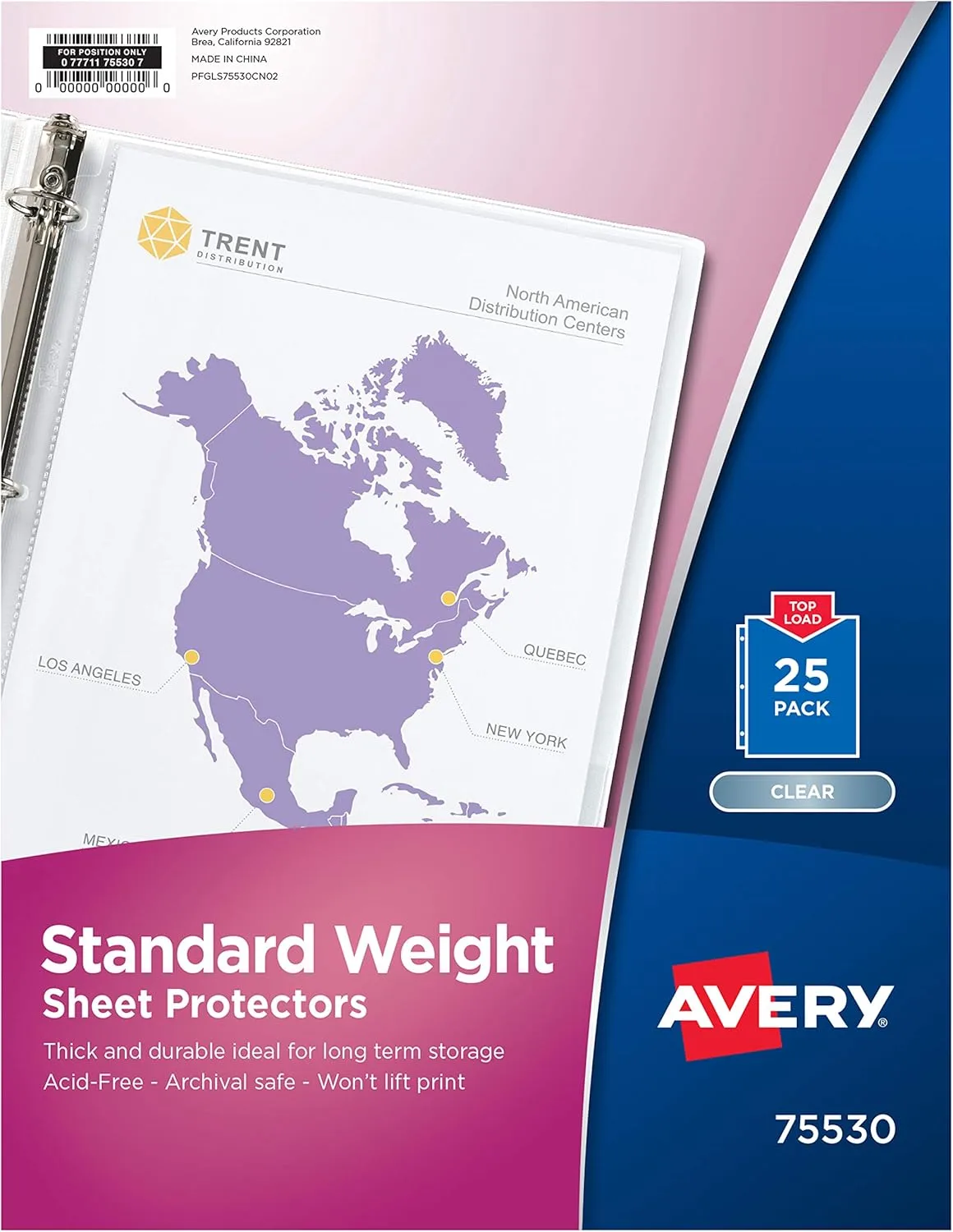 Avery Top-Loading Standard Weight Sheet Protectors