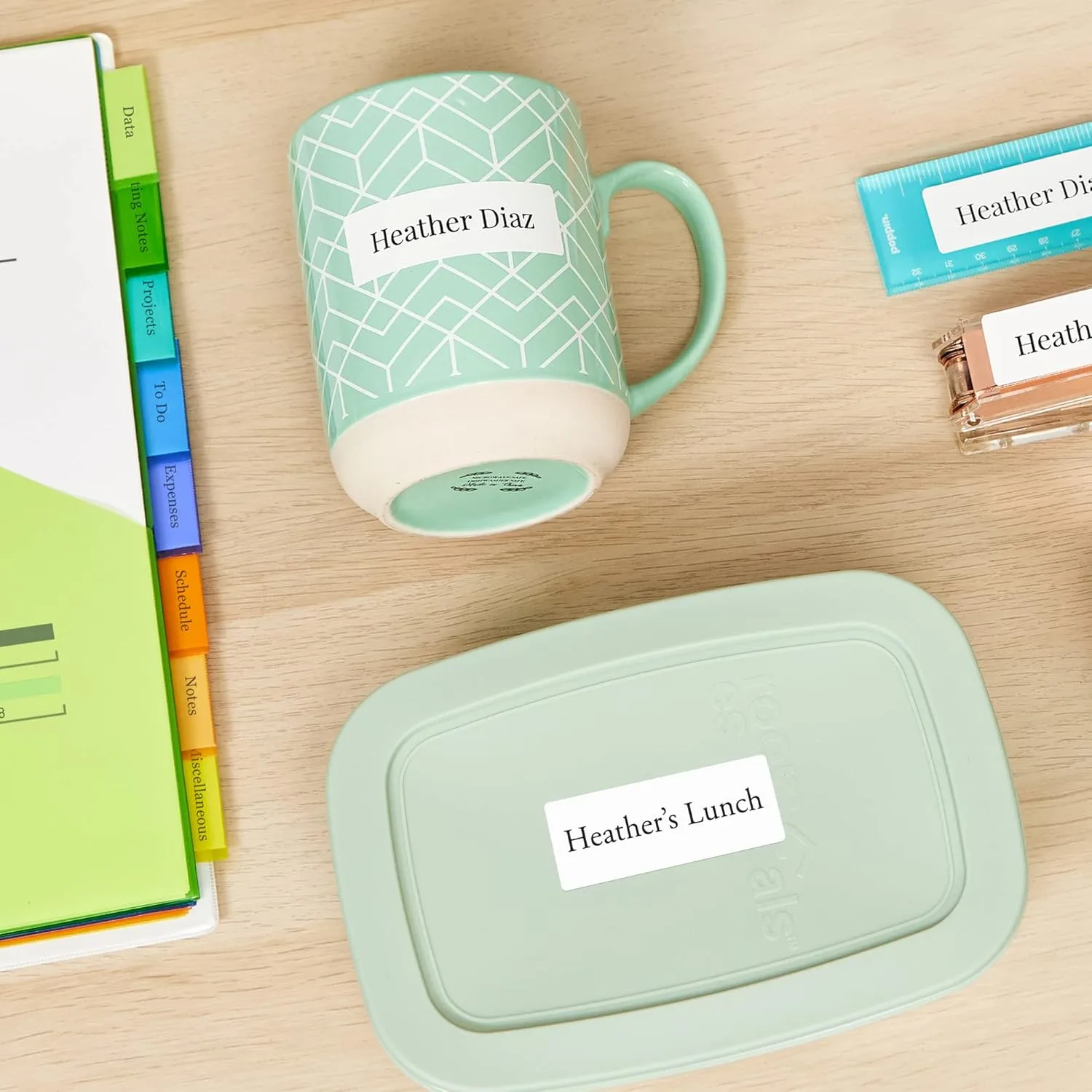 AVERY Durable Removable Rectangle Labels, Sure Feed Technology, 1" x 2-5/8", Matte White Film