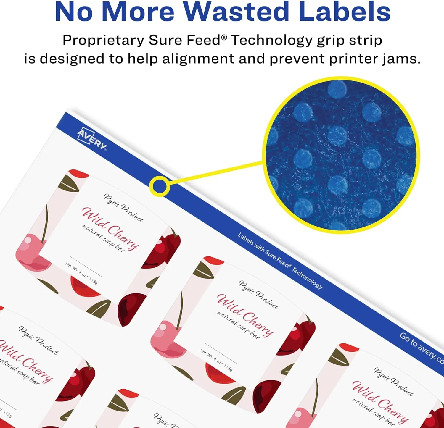 Avery Durable Waterproof Arched Square Labels, Sure Feed Technology, 2" x 2-3/16"