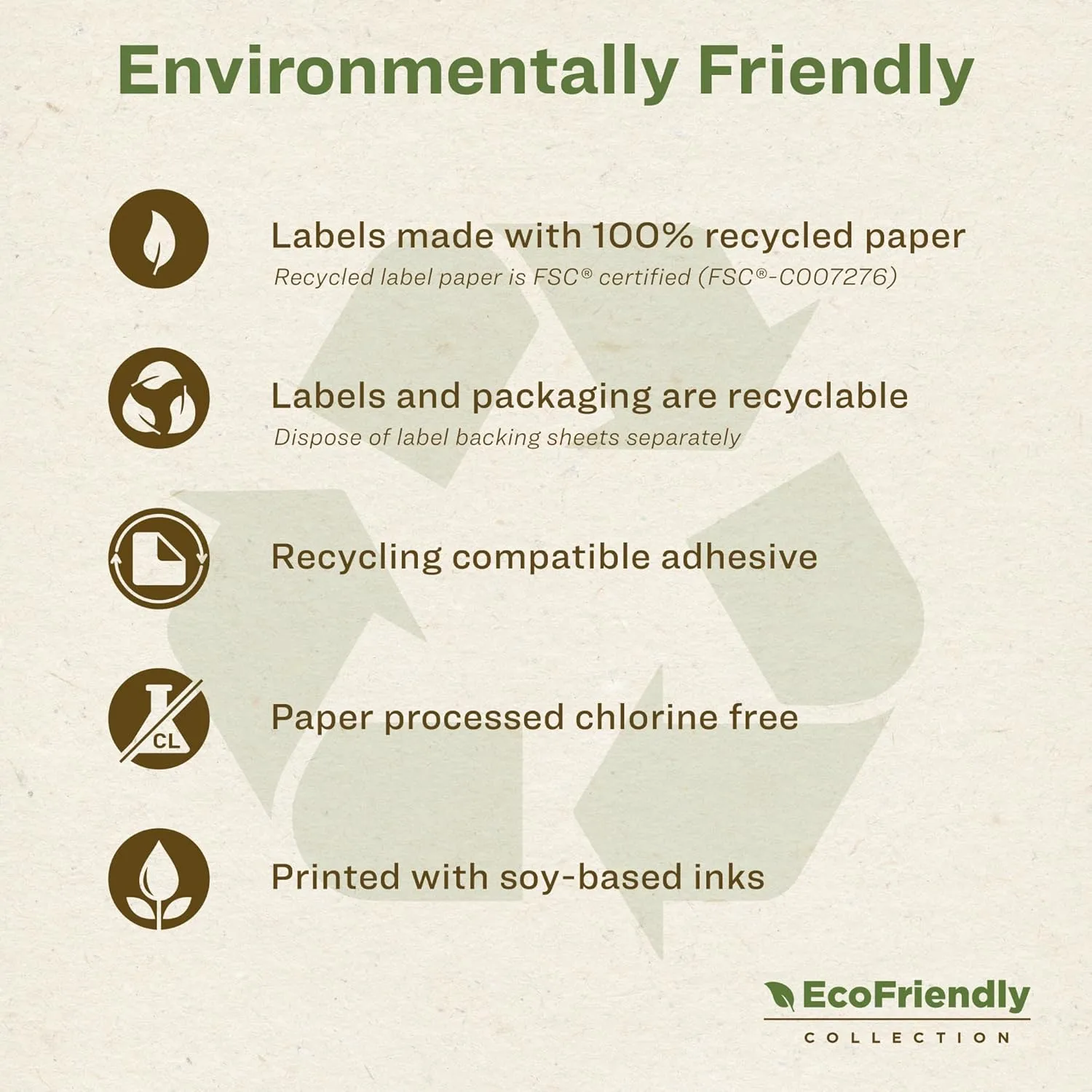 Avery EcoFriendly Recycled Address Labels