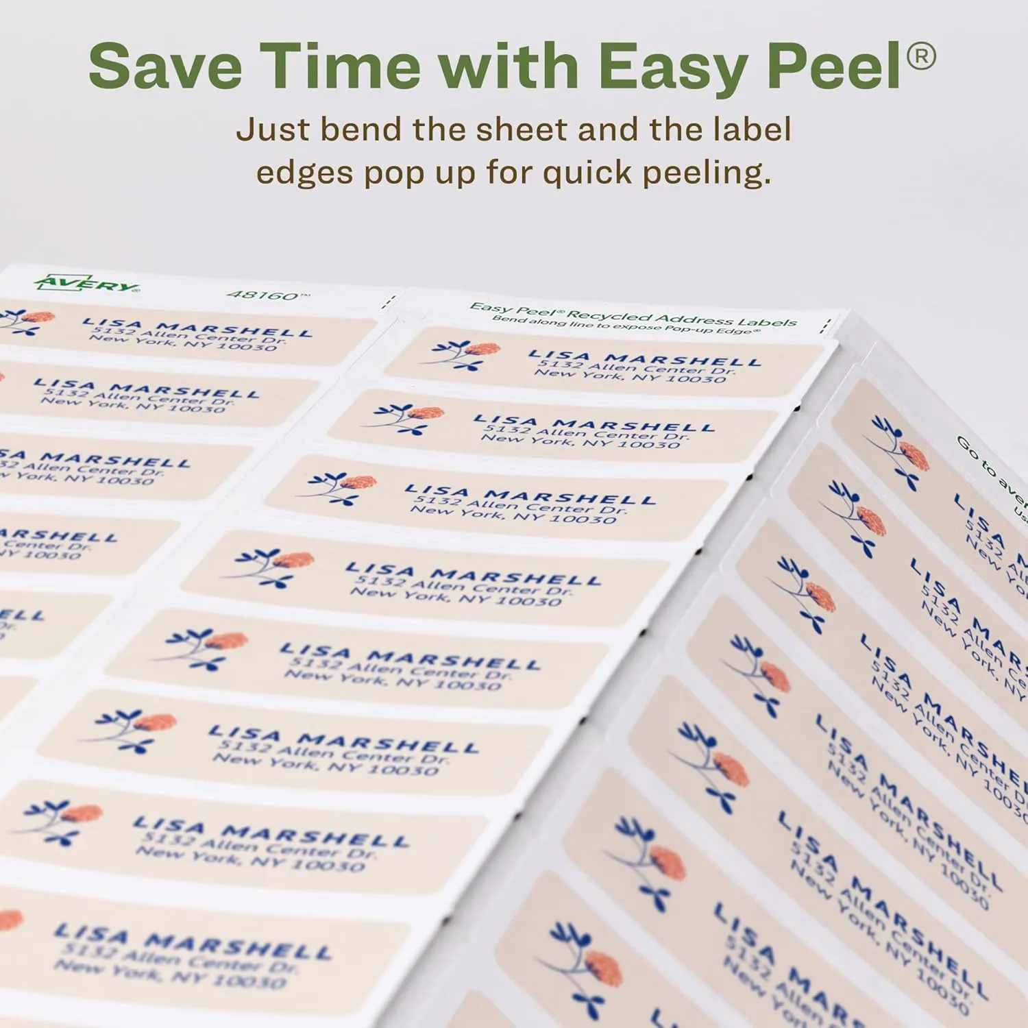 Avery EcoFriendly Recycled Address Labels