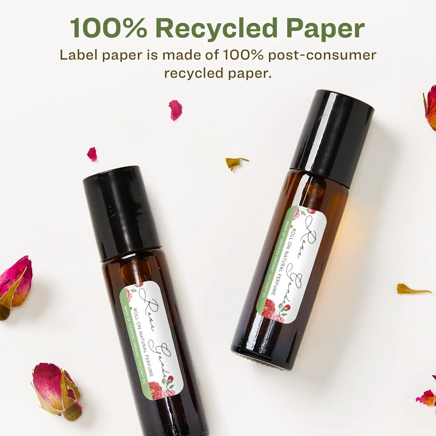 Avery EcoFriendly Matte White Recycled Rectangle Labels, 1" x 1.5", Print-to-The-Edge, Matte White Labels
