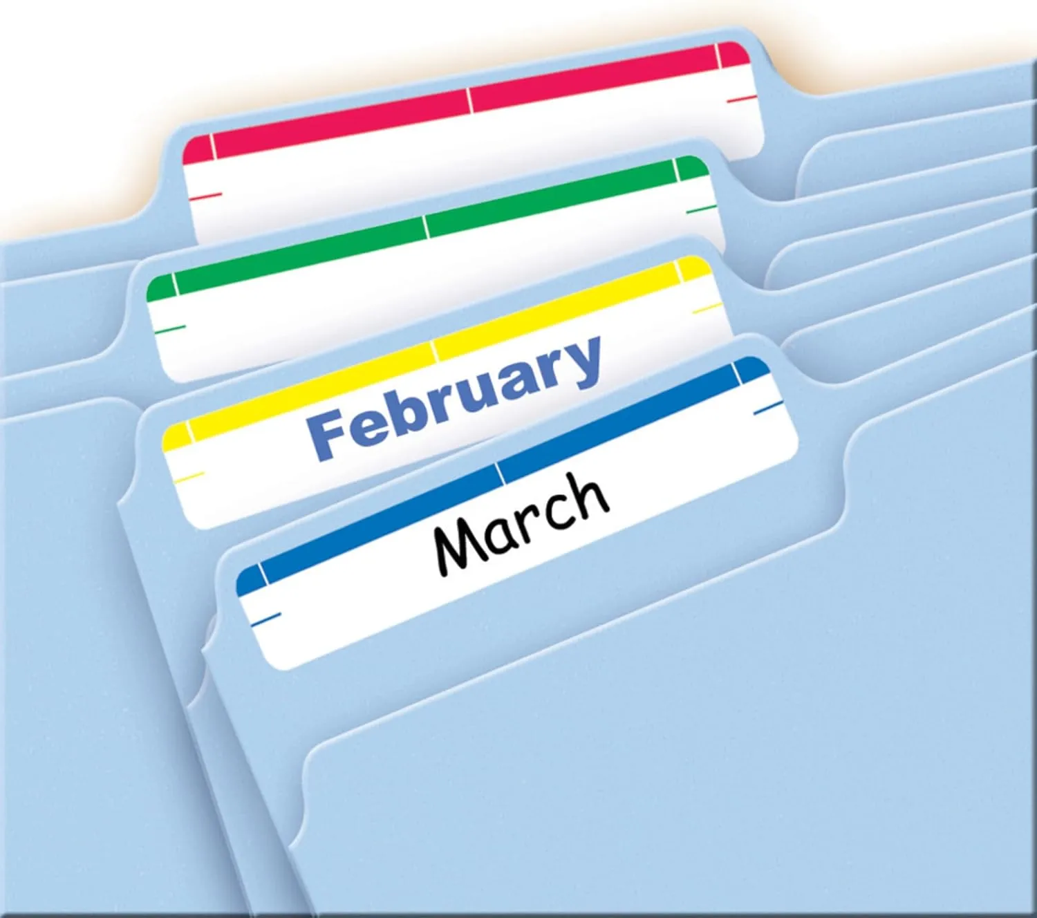 Avery File Folder Labels on 4" x 6" Sheets, Easy Peel, Assorted, Print & Handwrite, 2/3" x 3-7/16", 252 Labels (5215) Assorted 1 Pack