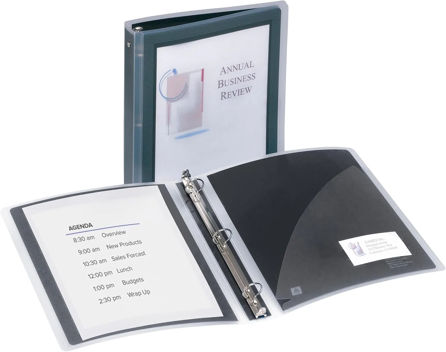 AVERY Flexi-View 3 Ring Binder, 1 Inch Round Rings