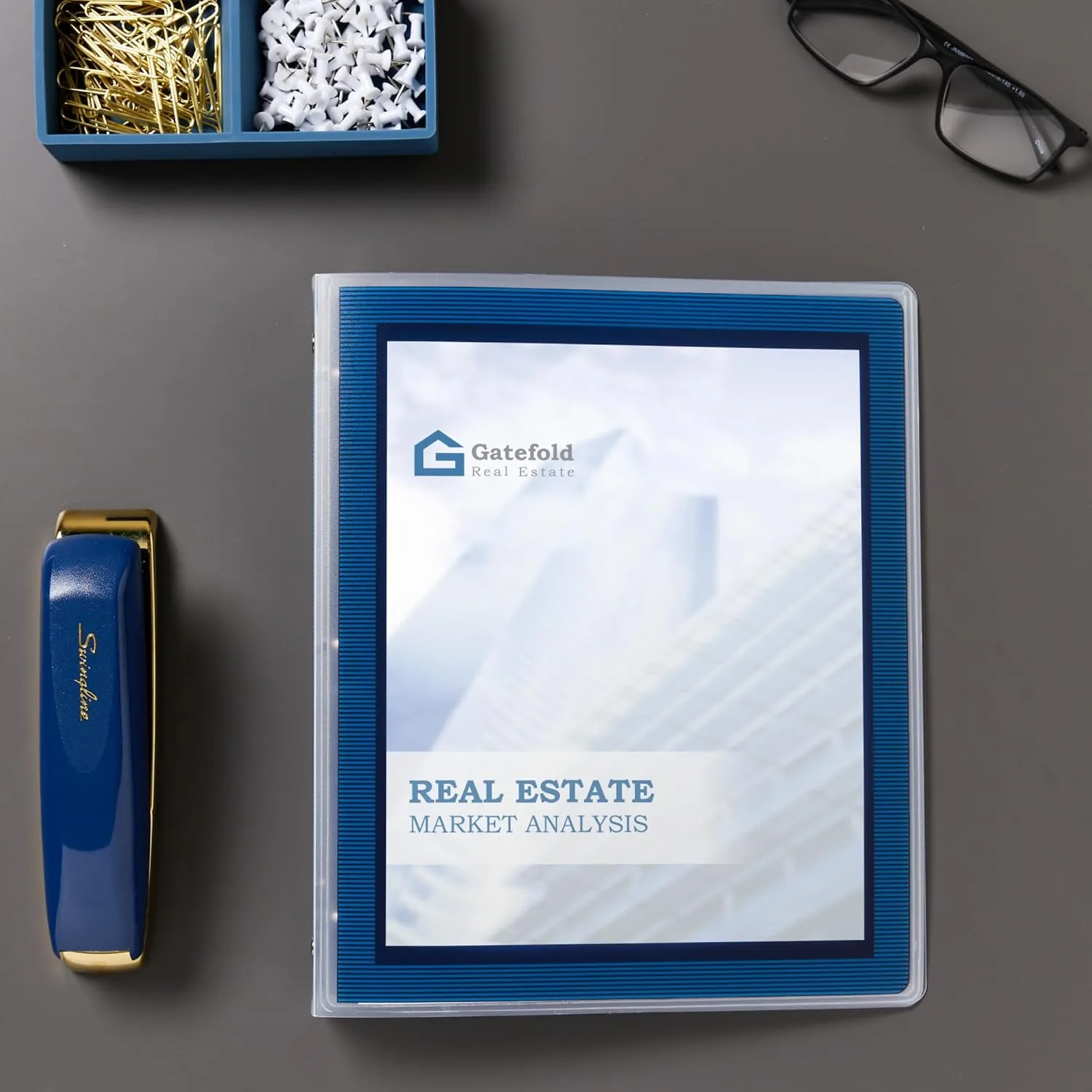 AVERY Flexi-View 3 Ring Binder, 1 Inch Round Rings