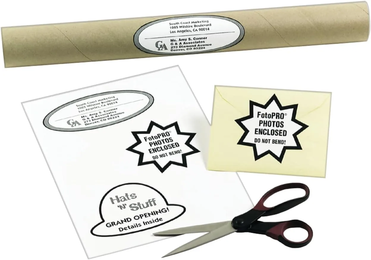 Avery Full Sheet Printable Shipping Labels, 8.5" x 11", White, 250 Blank Mailing Labels, Great for Packages, Product Merchandising, Organization, and More (95920)