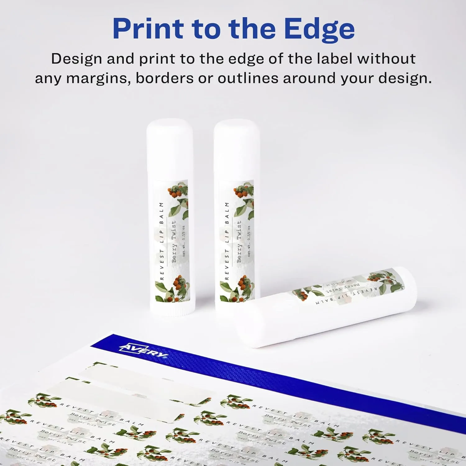 Avery Glossy White Rectangle Labels, Sure Feed Technology, 2/3" x 1-3/4", Print-to-The-Edge, Permanent Adhesive
