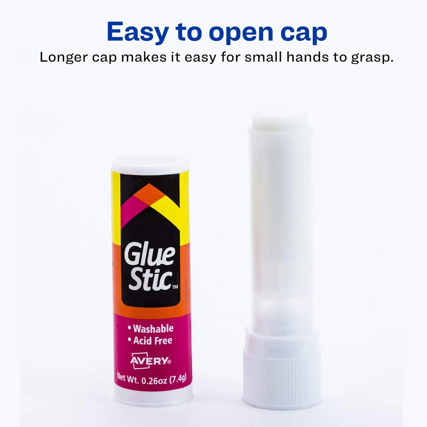 Avery Glue Stic Value Pack, White, Washable, Nontoxic, 0.26 oz., 18 Permanent Glue Sticks (98089) 0.26 Ounces