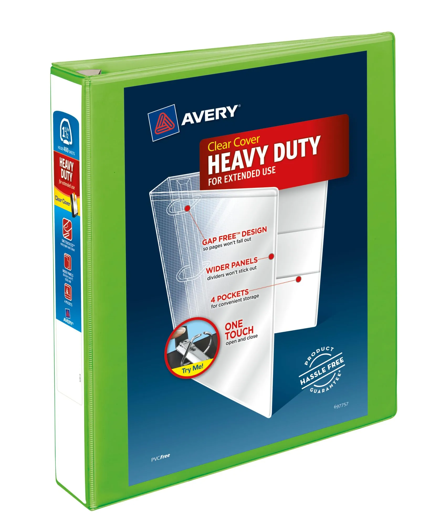 Avery Heavy-Duty View 3-Ring Binder with Locking One-Touch EZD Rings
