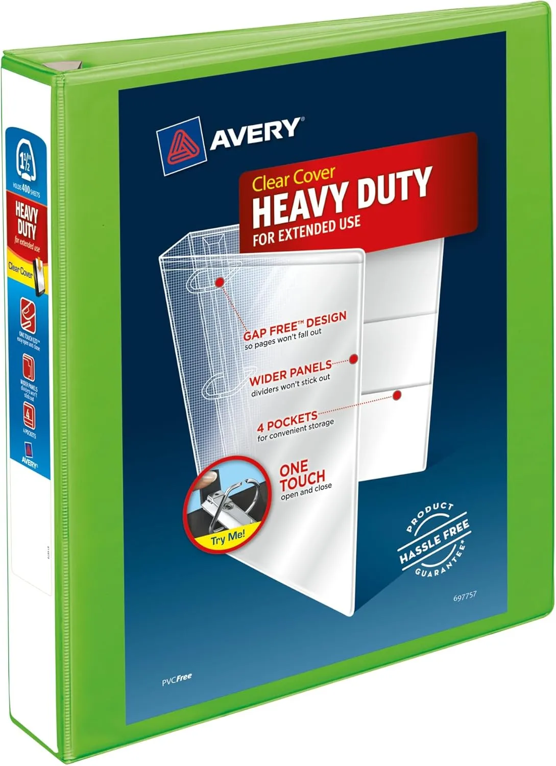 Avery Heavy-Duty View 3-Ring Binder with Locking One-Touch EZD Rings