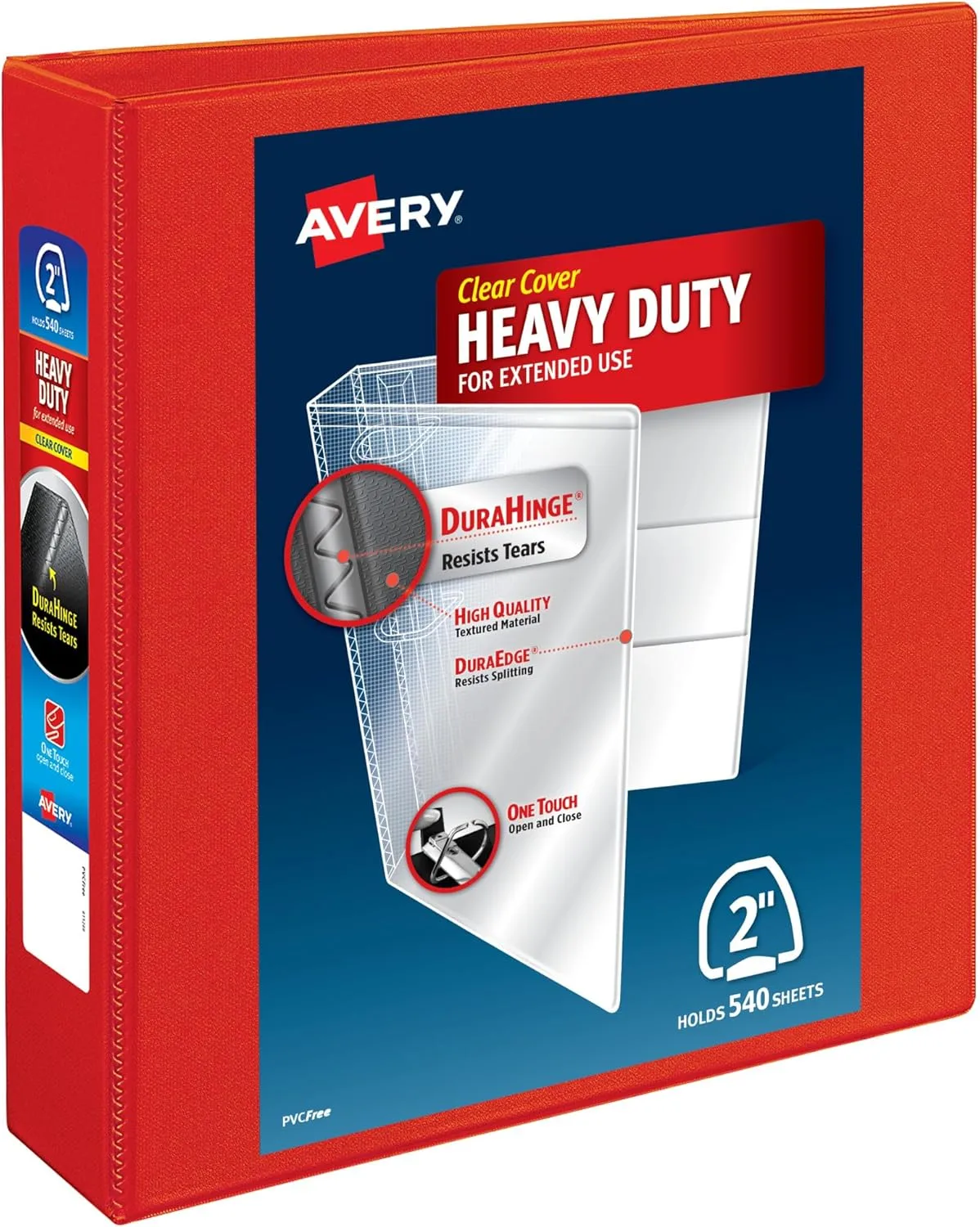 Avery Heavy-Duty View 3-Ring Binder with Locking One-Touch EZD Rings