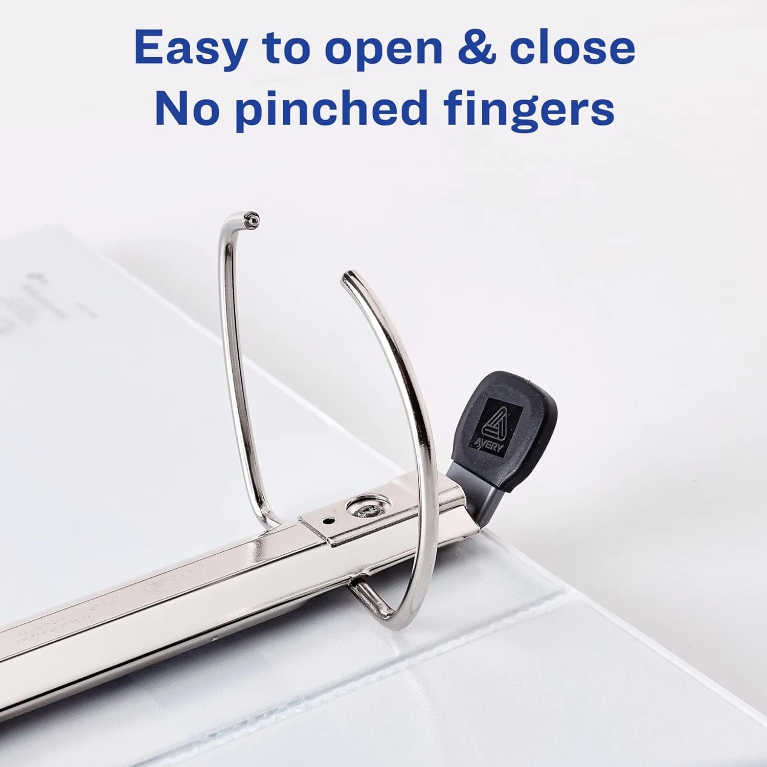 Avery® Heavy-Duty View Binder, with Locking One-Touch EZD™ Rings, 8 1/2" x 11", 4" Rings, 43% Recycled, Black