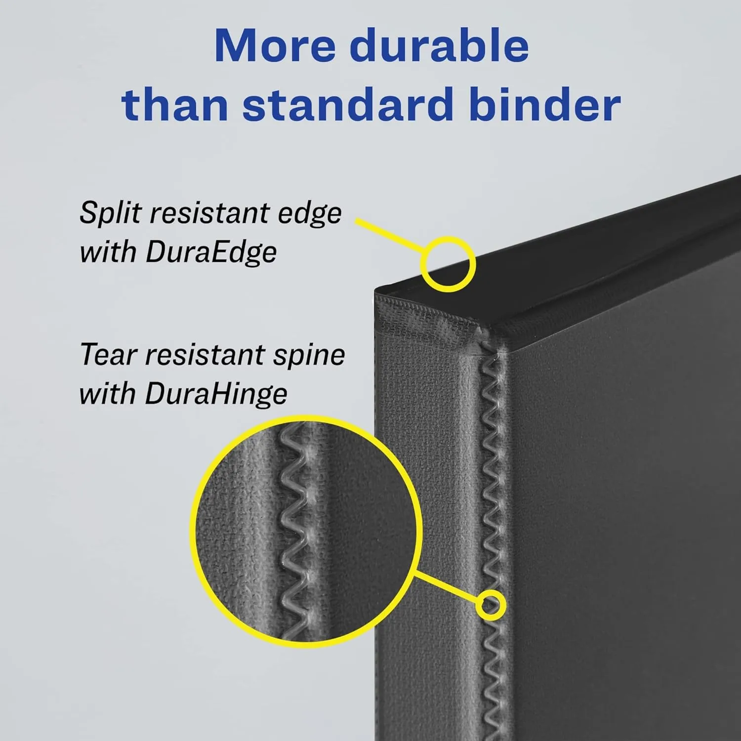 Avery® Heavy-Duty View Binder, with Locking One-Touch EZD™ Rings, 8 1/2" x 11", 4" Rings, 43% Recycled, Black