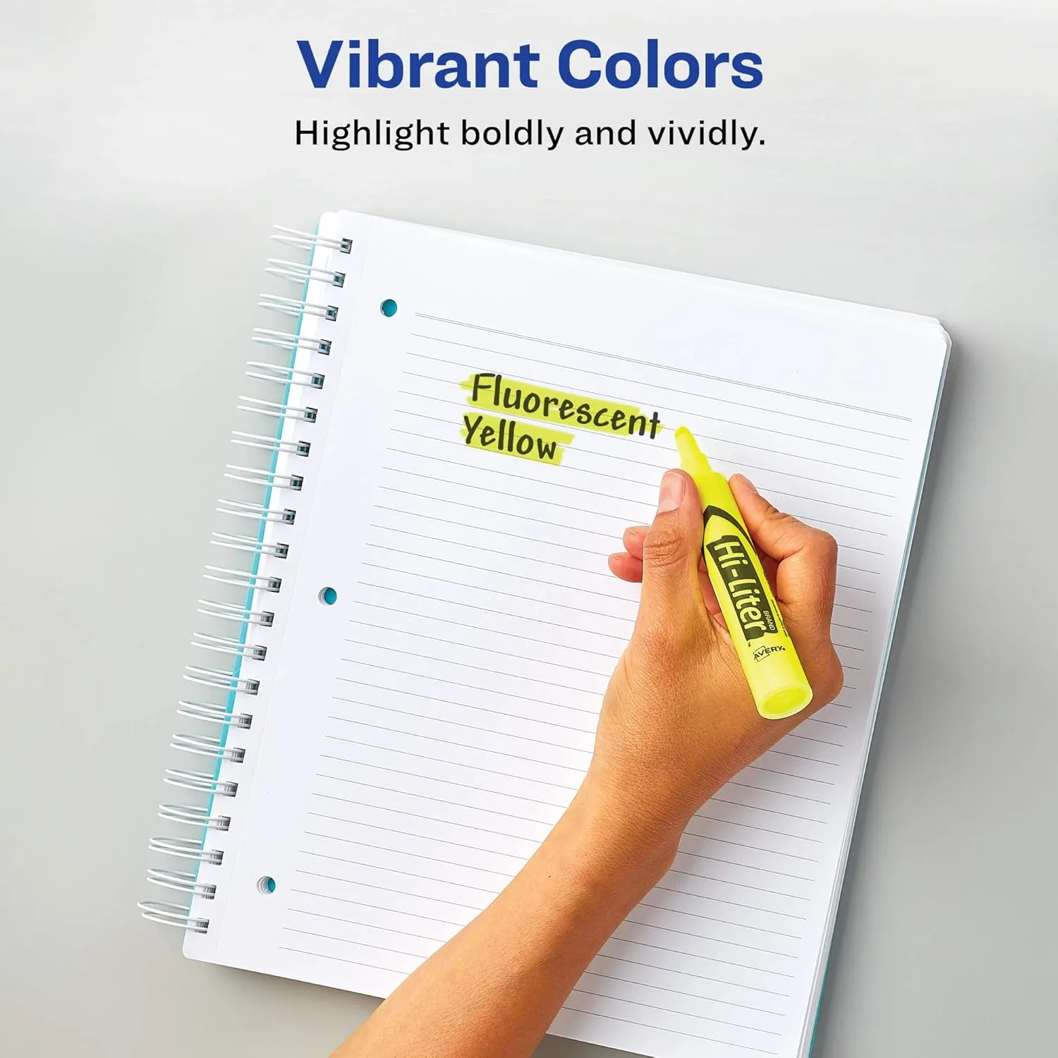 Avery Hi-Liter Desk-Style Highlighters, Smear Safe Ink, Chisel Tip, 12 Yellow Highlighters (98035) 1 Count (Pack of 1)