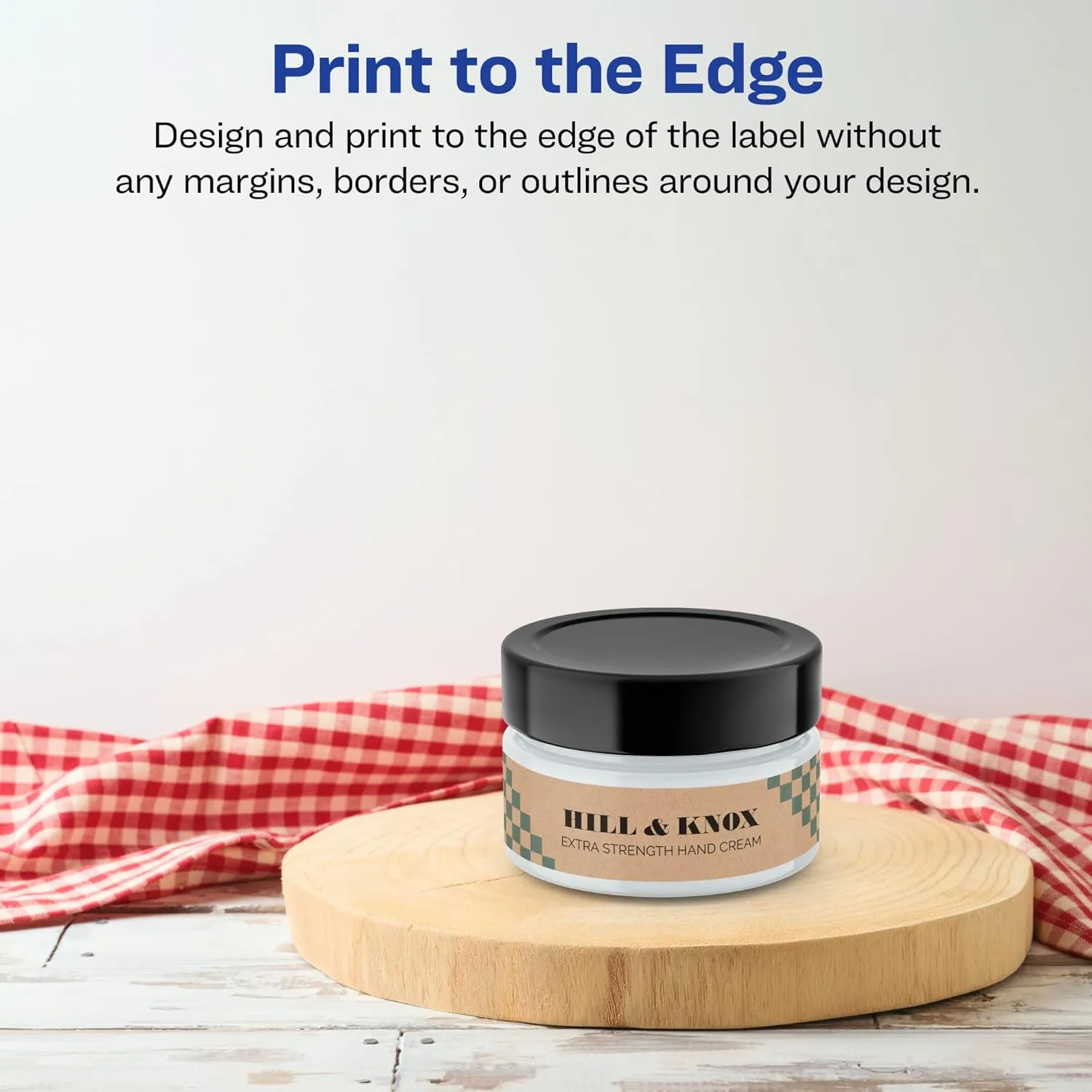 Avery Kraft Brown Rectangle Labels, Sure Feed Technology, 1.25" x 3.75", 180 Kraft Brown Labels, Print-to-The-Edge