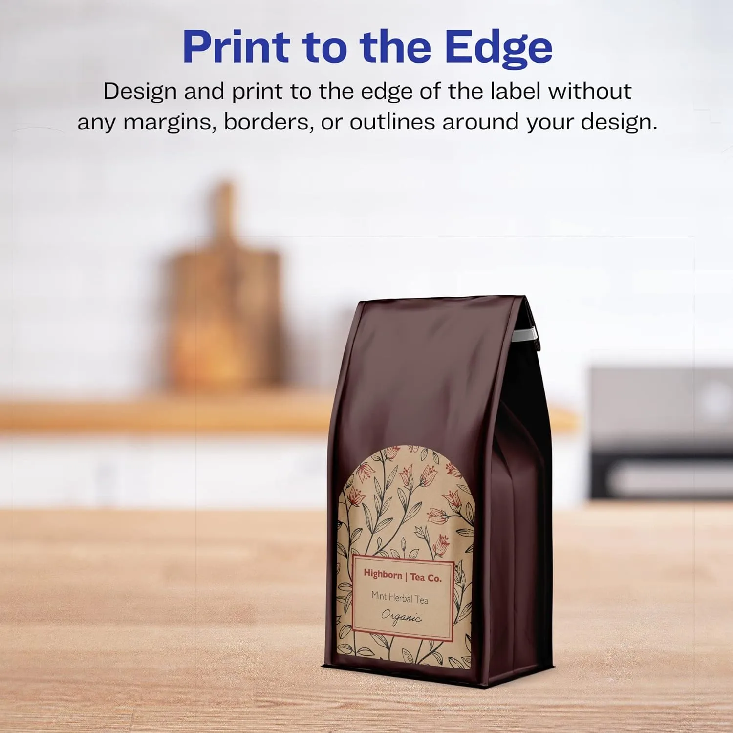 AVERY Kraft Brown Arched Labels, Sure Feed Technology, 3" x 2.25"