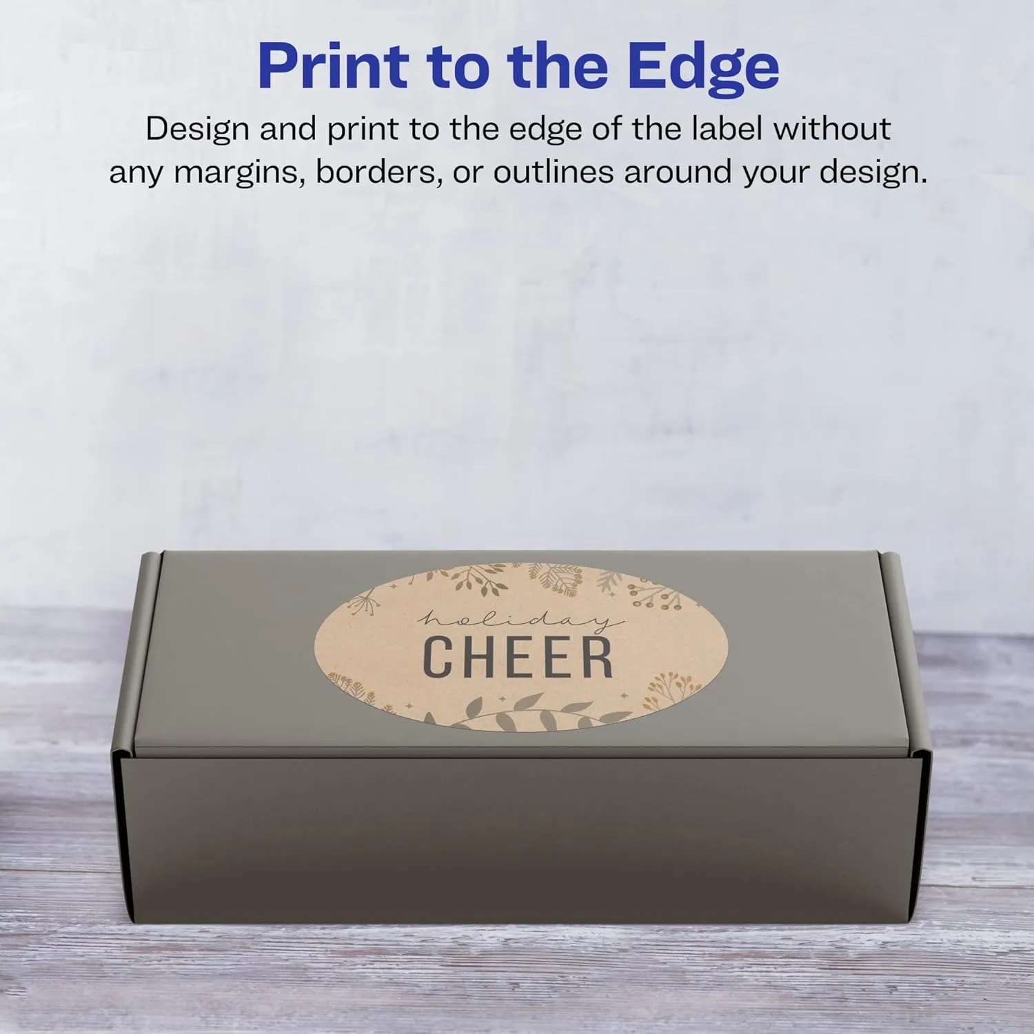 Avery Kraft Brown Oval Labels, Sure Feed Technology, 4 in x 6 in, 30 Kraft Brown Labels, Print-to-The-Edge